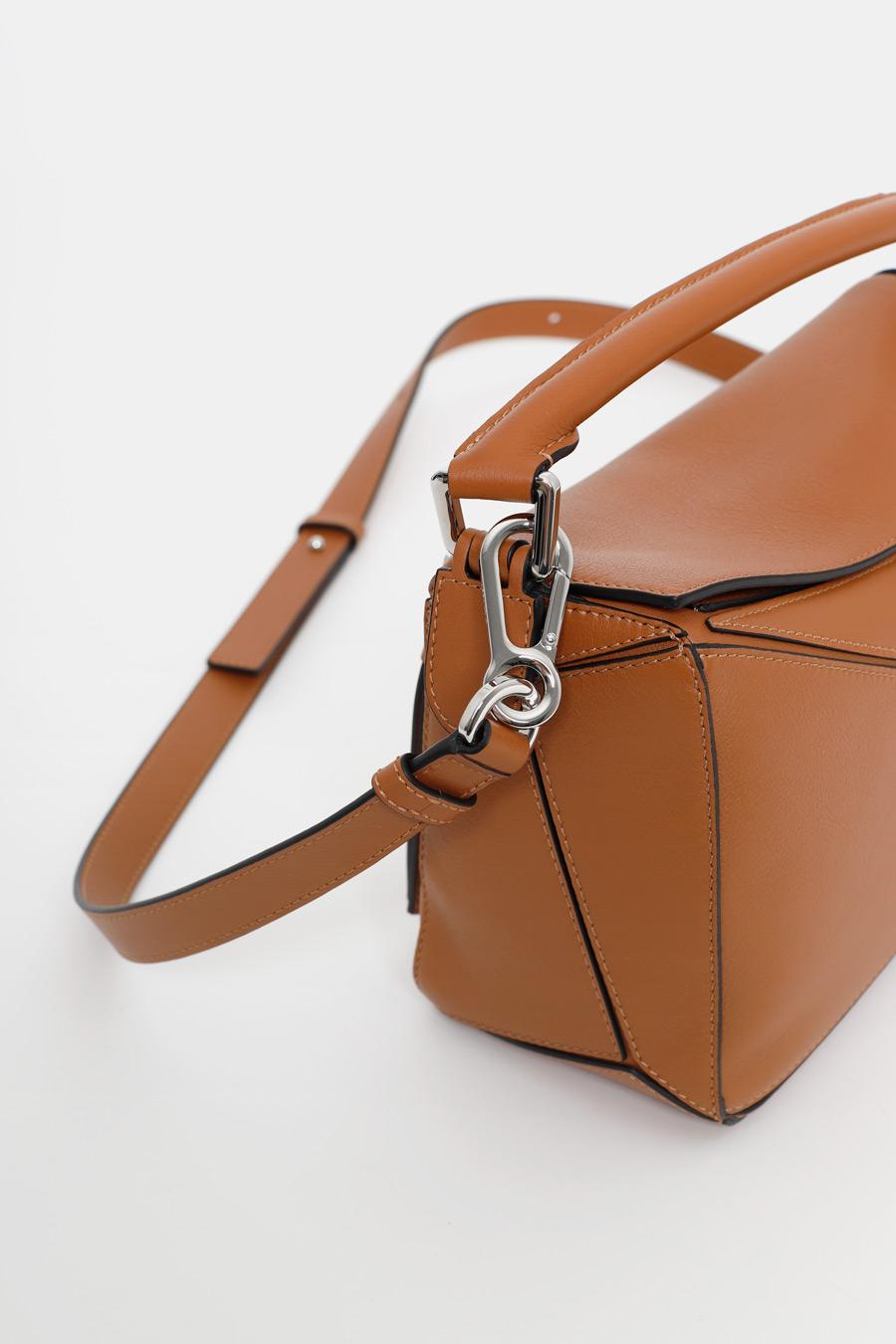 Loewe Leather Small Puzzle Bag in Camel (Brown) - Lyst