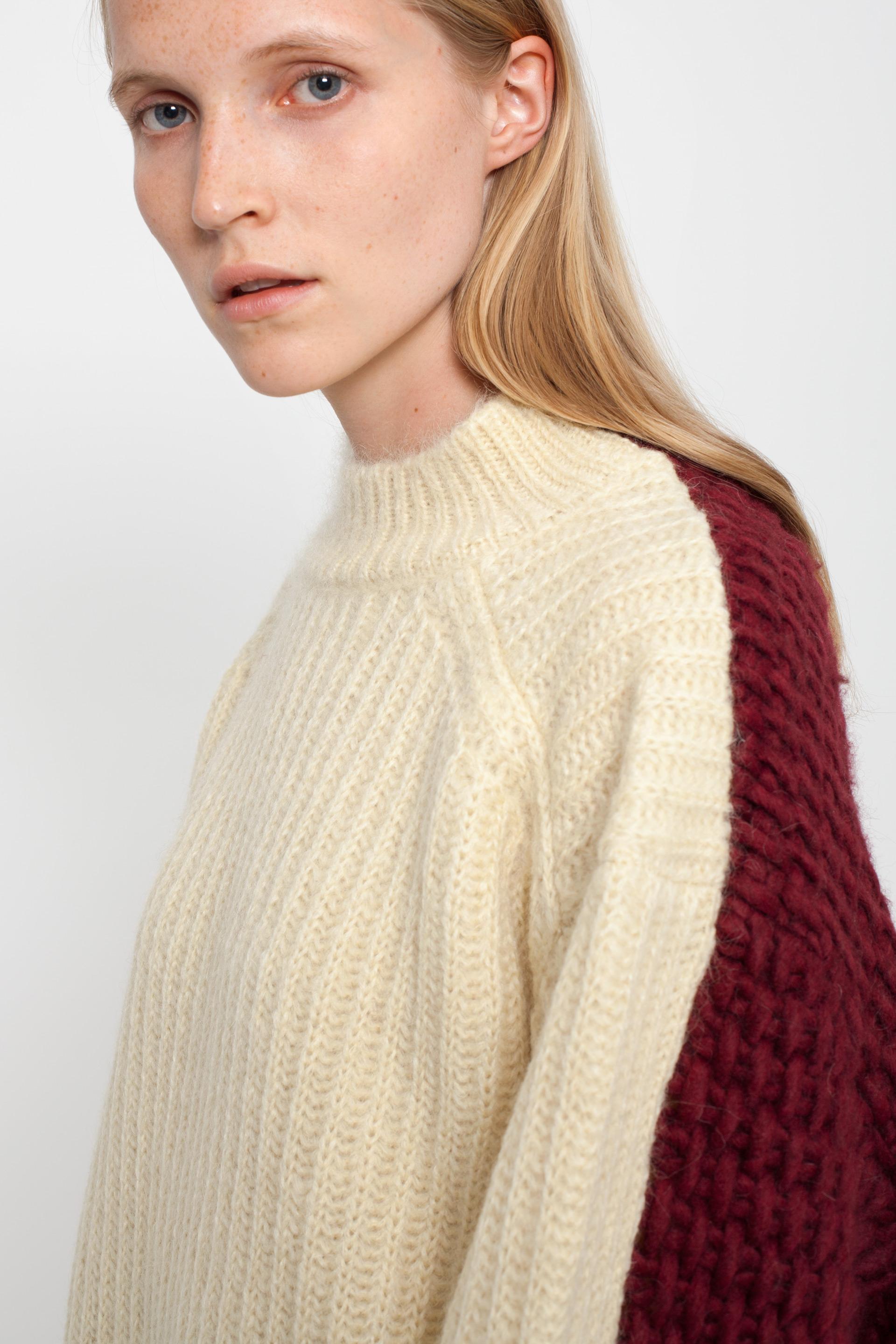 CALVIN KLEIN 205W39NYC Synthetic Knitted Sweater in Beige (Natural) - Lyst