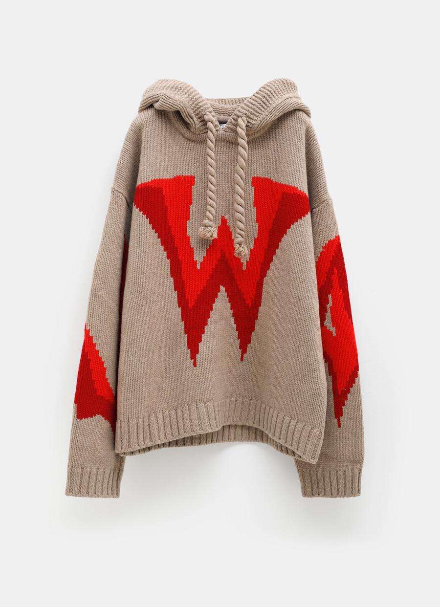 Gothic logo chunky hoodie 24S Men Clothing Sweaters Hoodies 