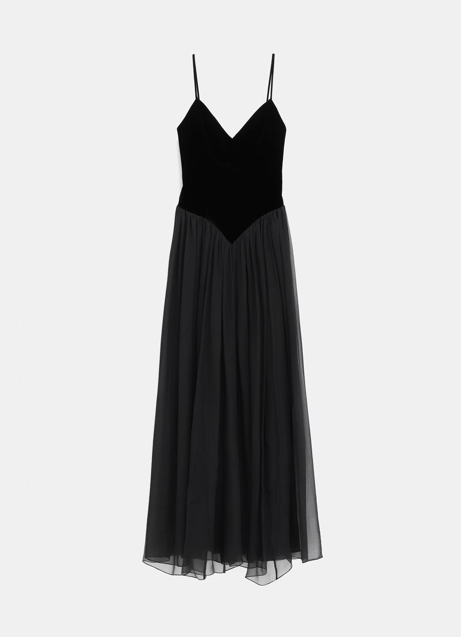 Chlo Bi material Evening Dress in Black Lyst