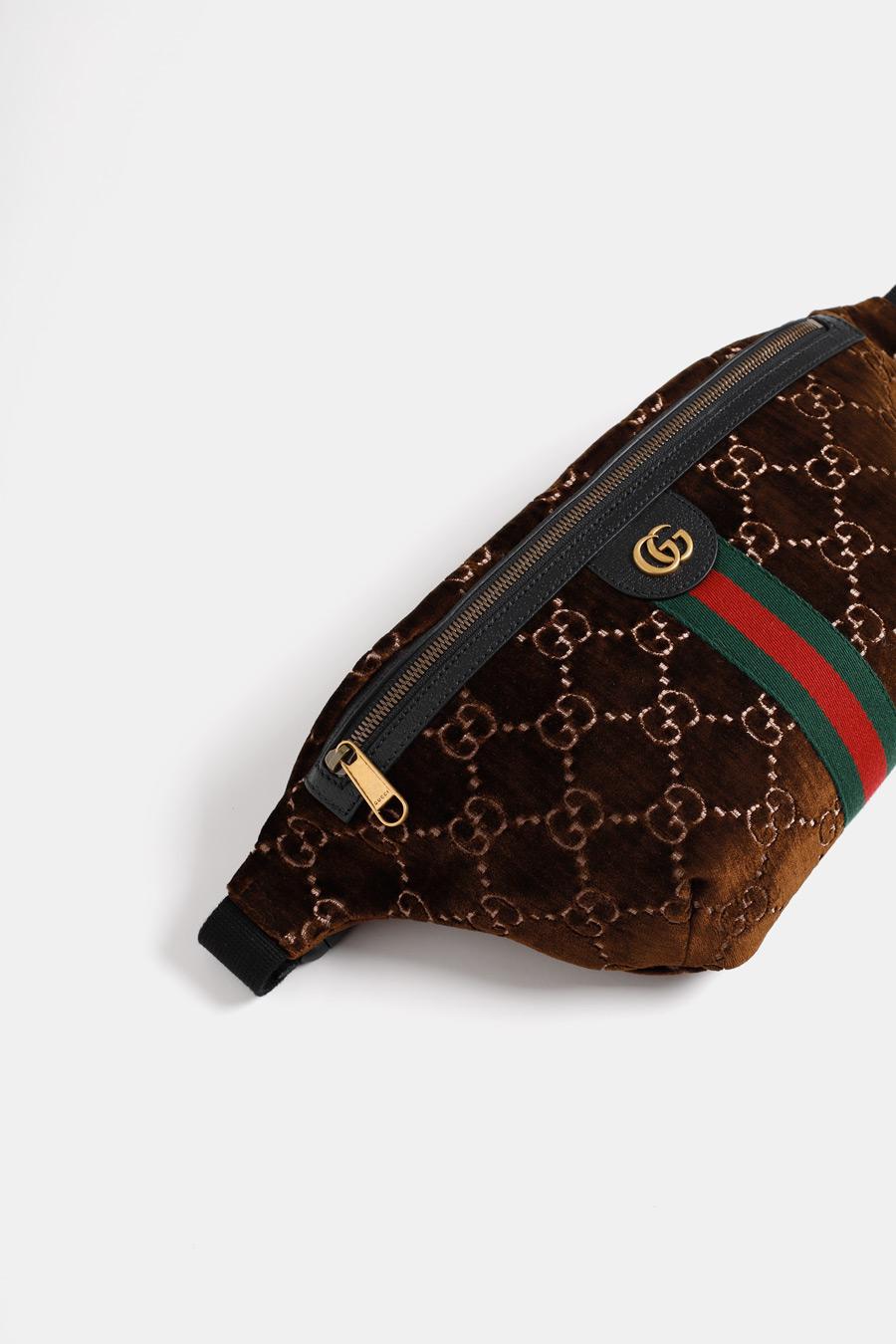 gucci velvet waist bag