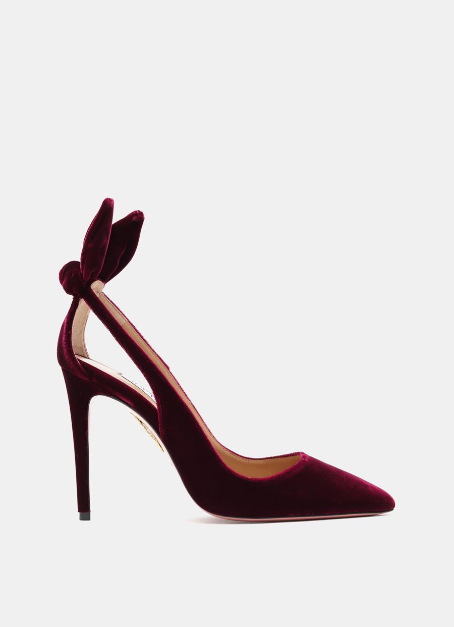 Aquazzura Bow Tie Pump 105 in Purple Lyst
