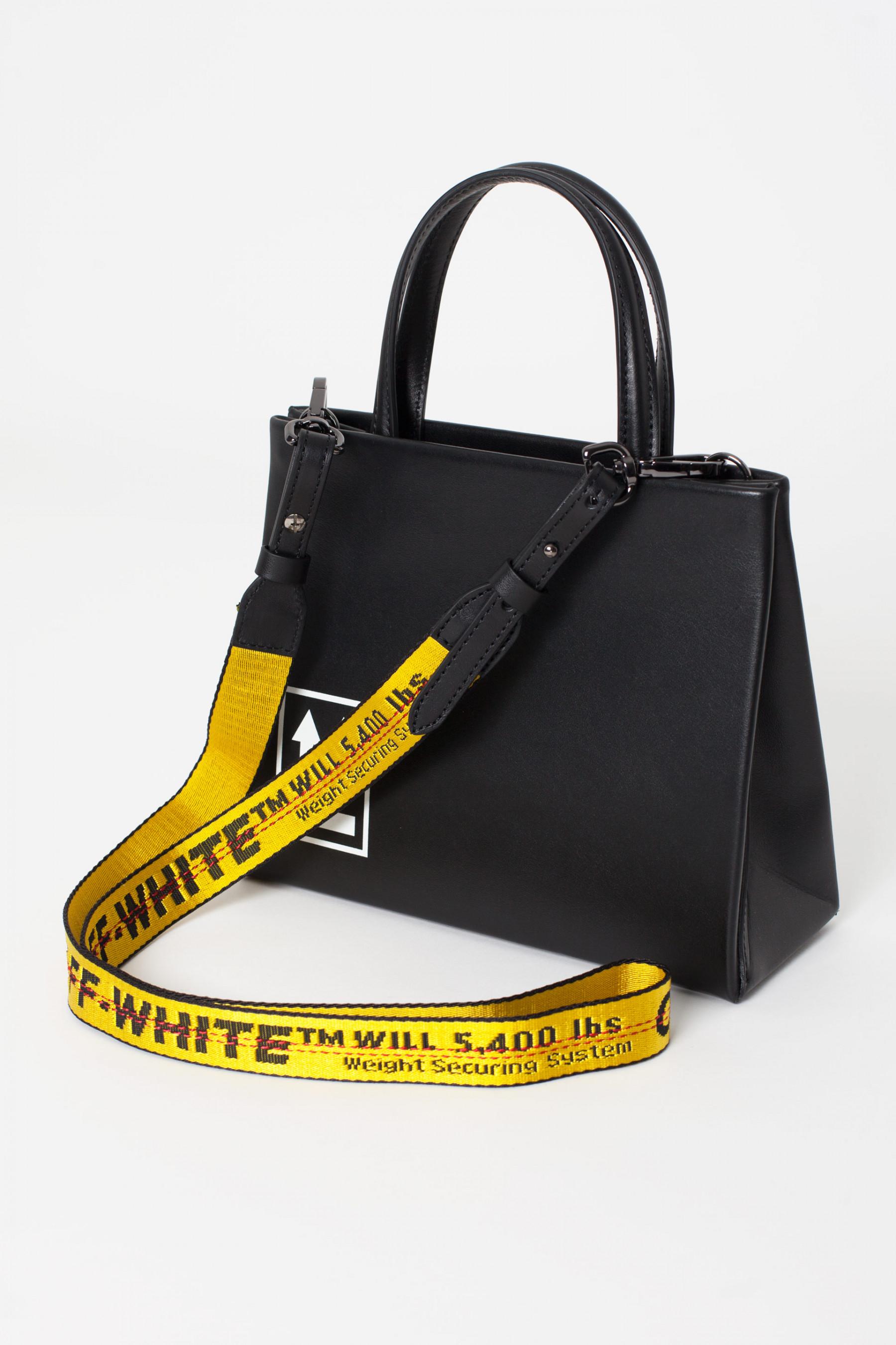 Off-White c/o Virgil Abloh Leather Black Mini Box Bag | Lyst