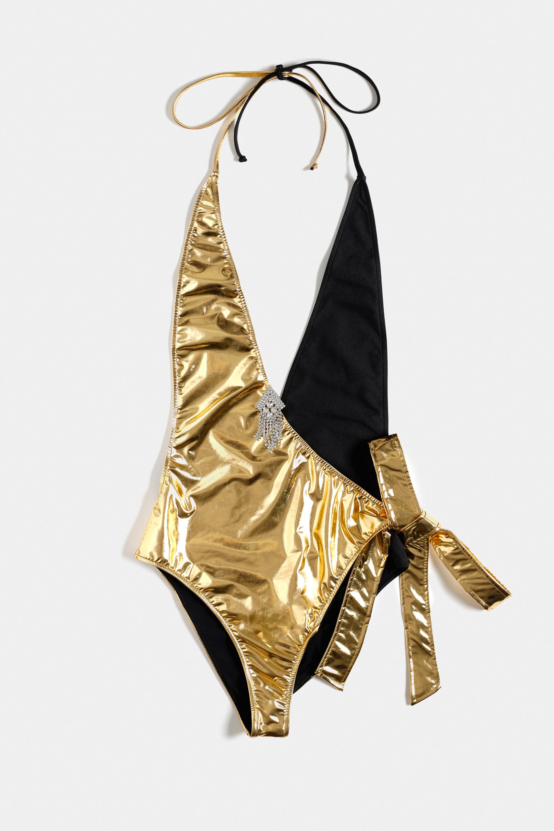 gucci black swimsuit