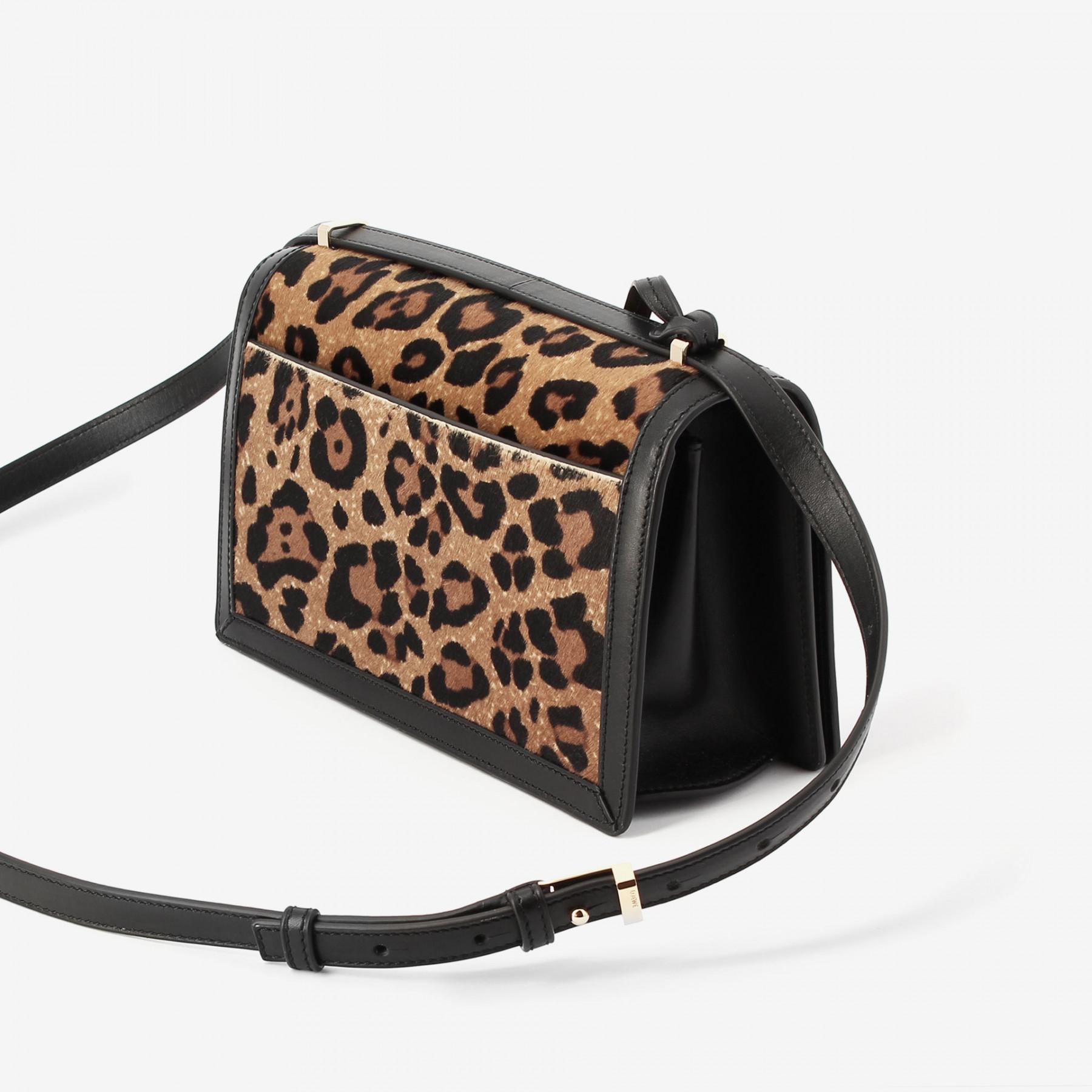 Loewe Leopard Print Shoulder Bag in Brown - Lyst
