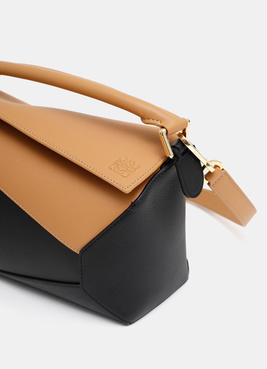 Loewe Small Puzzle Bag In Classic Calfskin in Natural Lyst