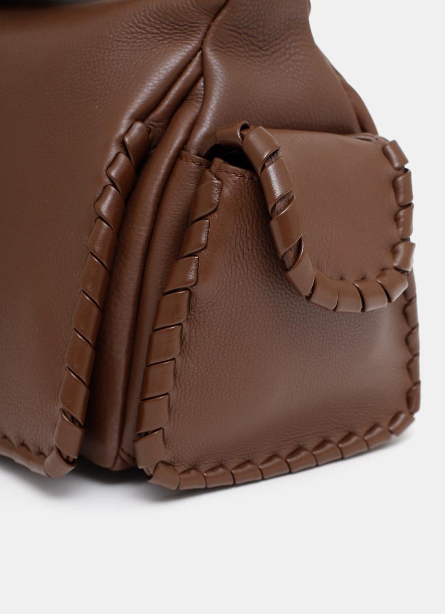 Chloé Nahir Small Shoulder Bag in Brown