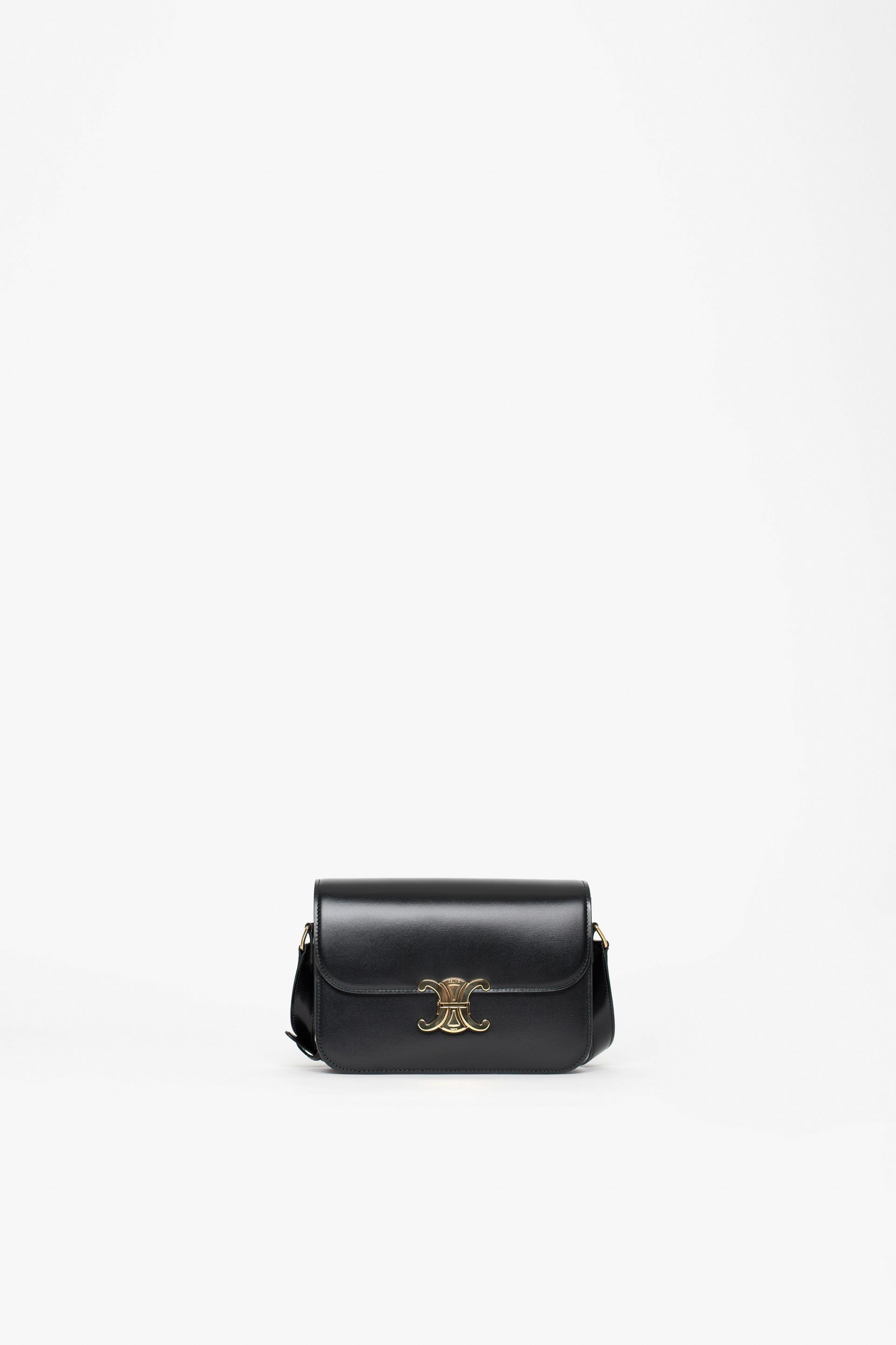 Celine Triomphe Small Bag in Black | Lyst