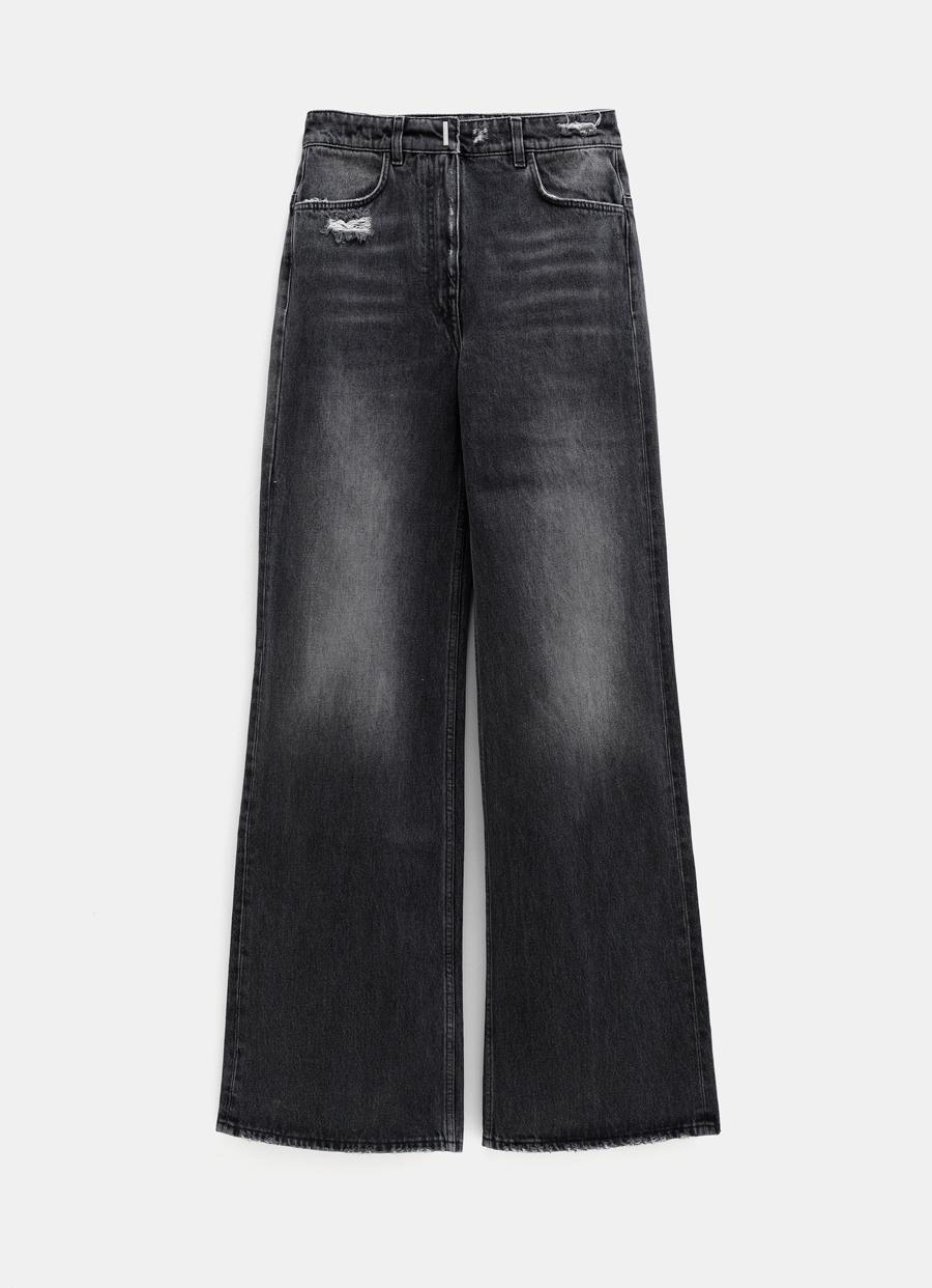 Givenchy Oversized Jeans In Denim in Black | Lyst