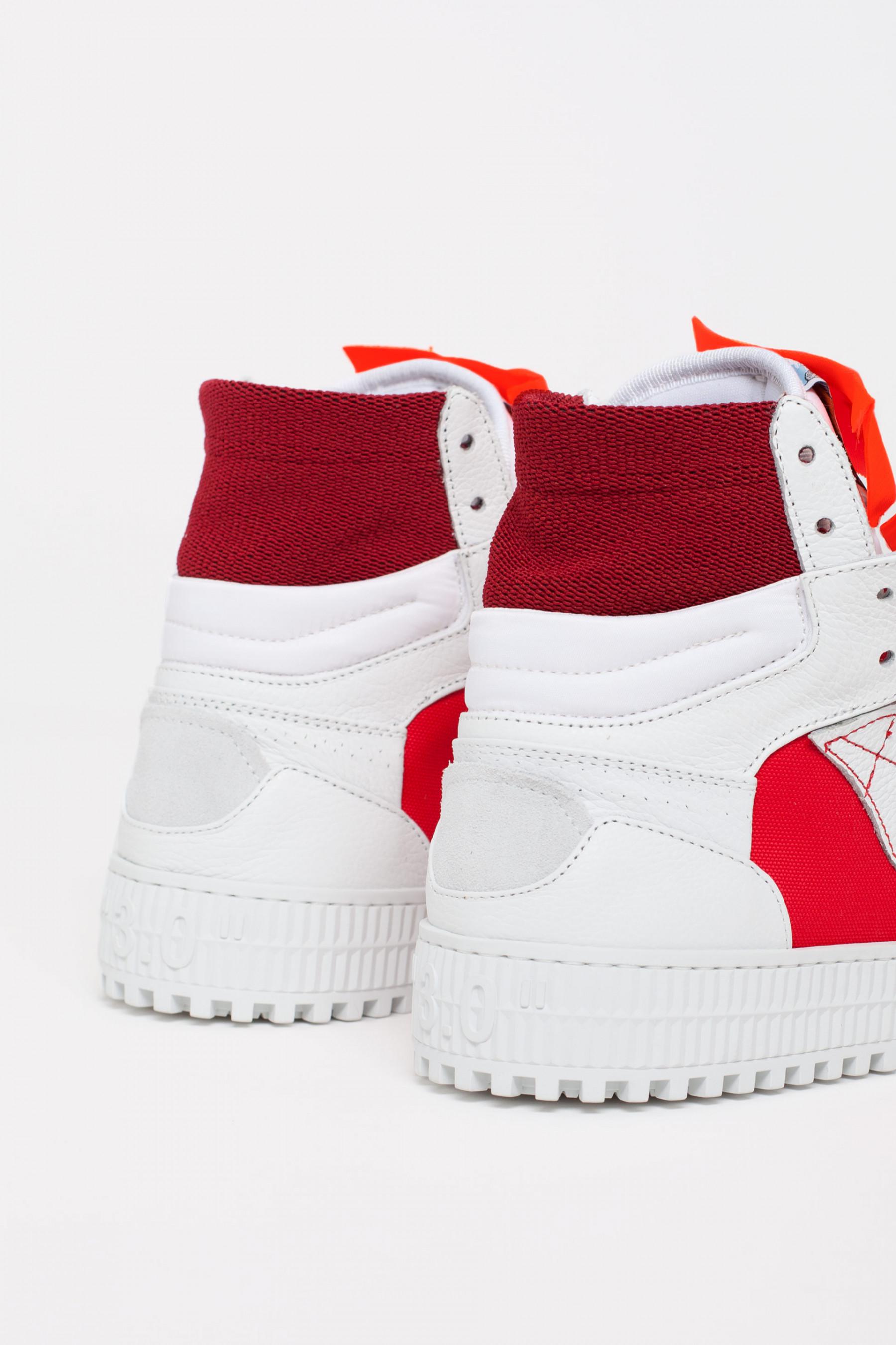 Off-White c/o Virgil Abloh Red Off Court Sneakers in White for Men 