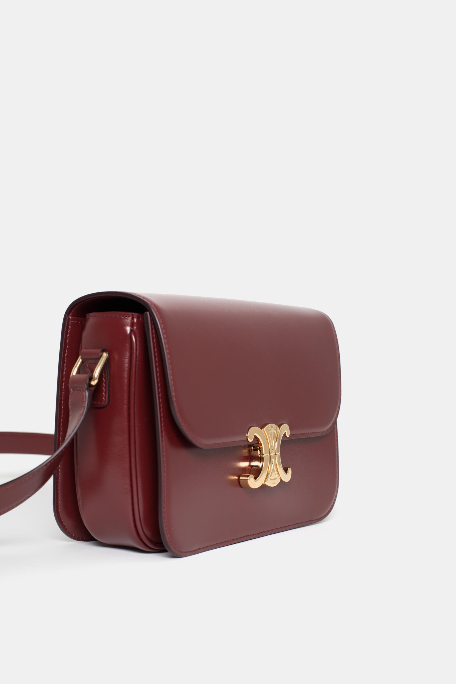 celine triomphe burgundy