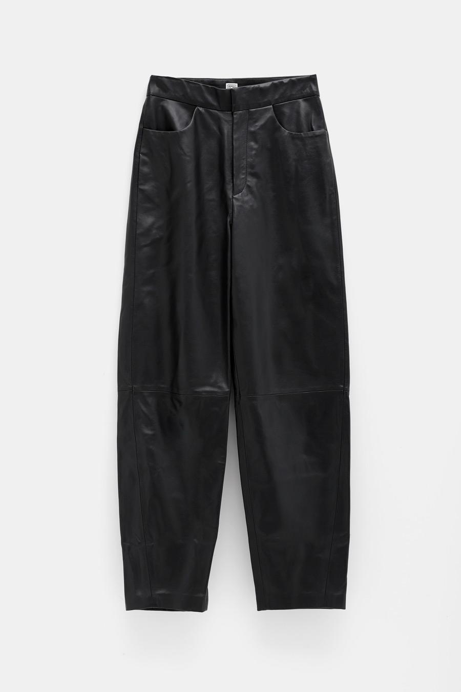 Totême Novara Leather Trousers in Black - Lyst