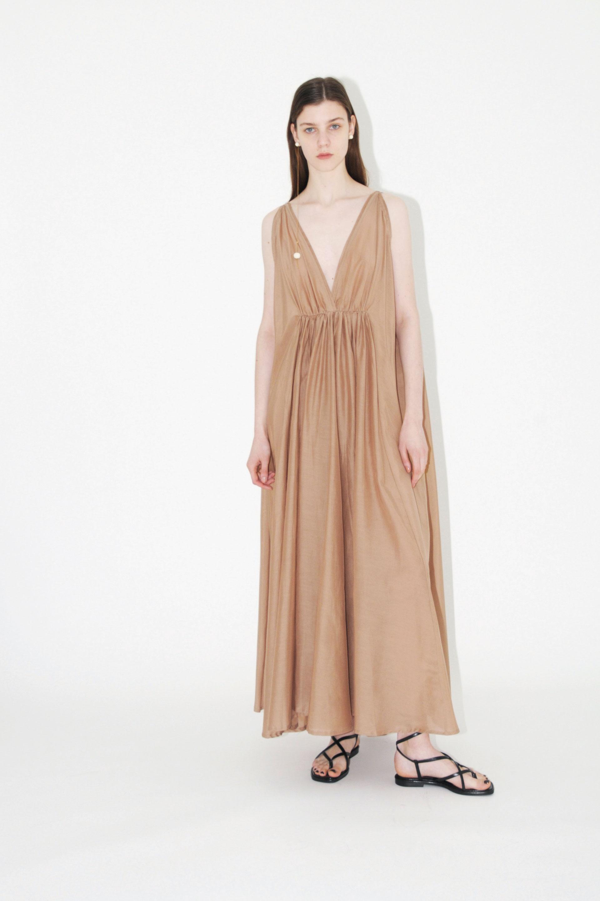 Kalita Cotton Clemence Maxi Dress in Beige (Natural) - Lyst