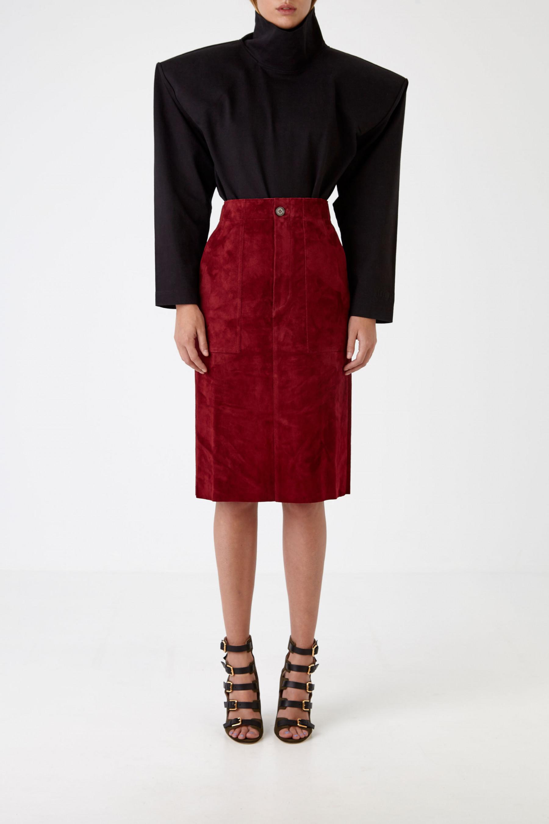 shoulder pad turtleneck