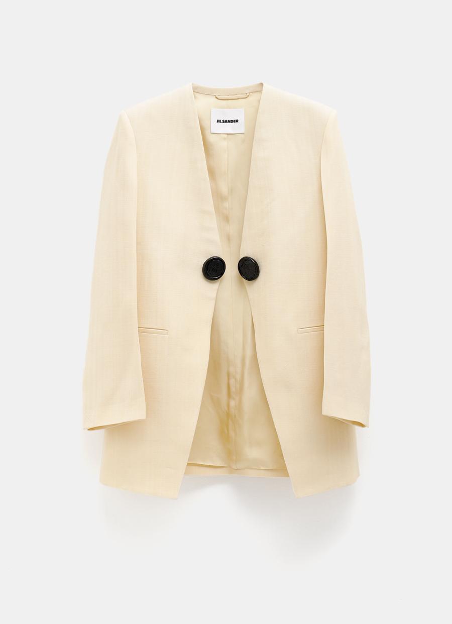 Jil Sander Tailored Jacket in Natural | Lyst