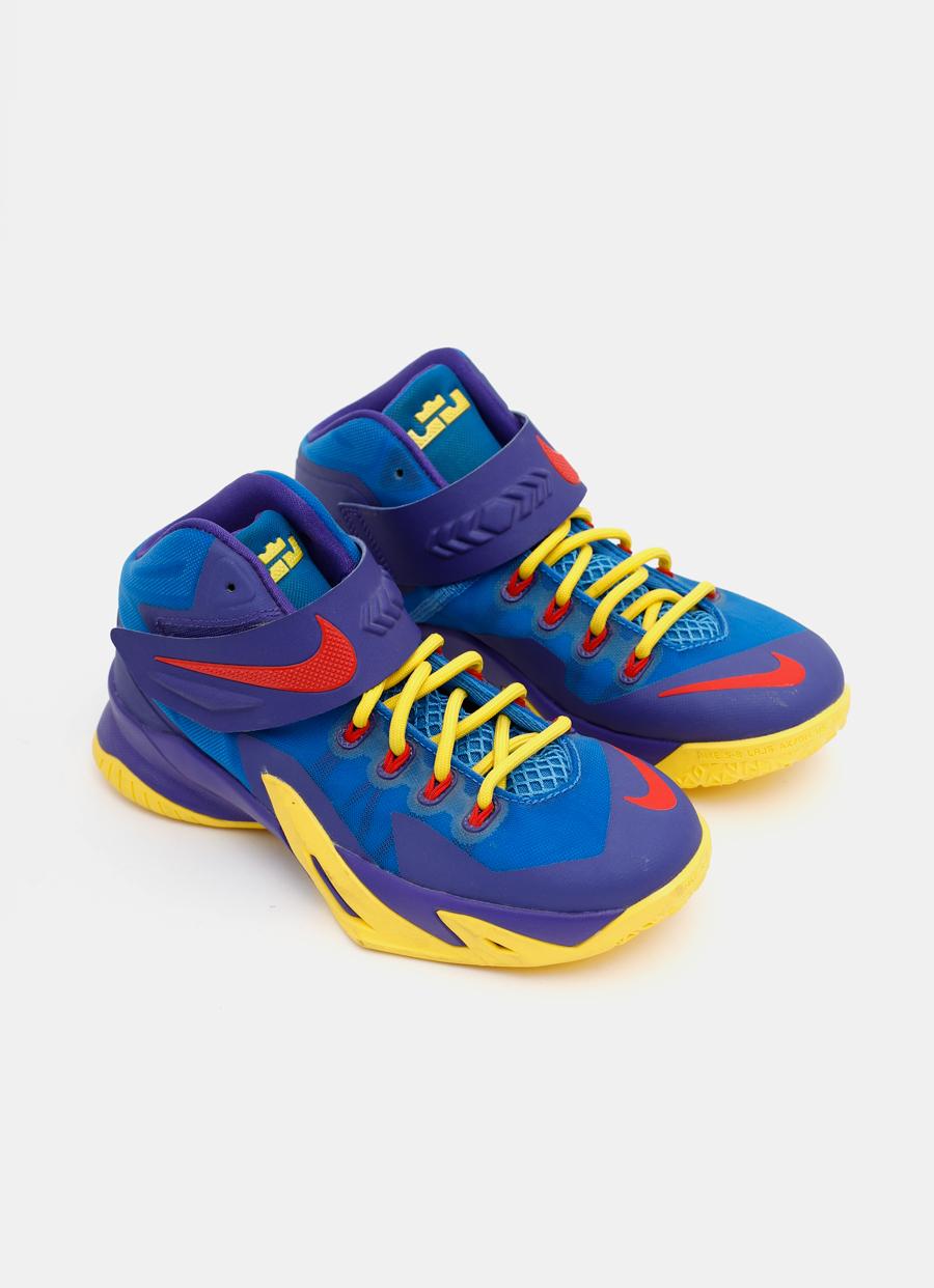 lebron soldier 7 purple and green