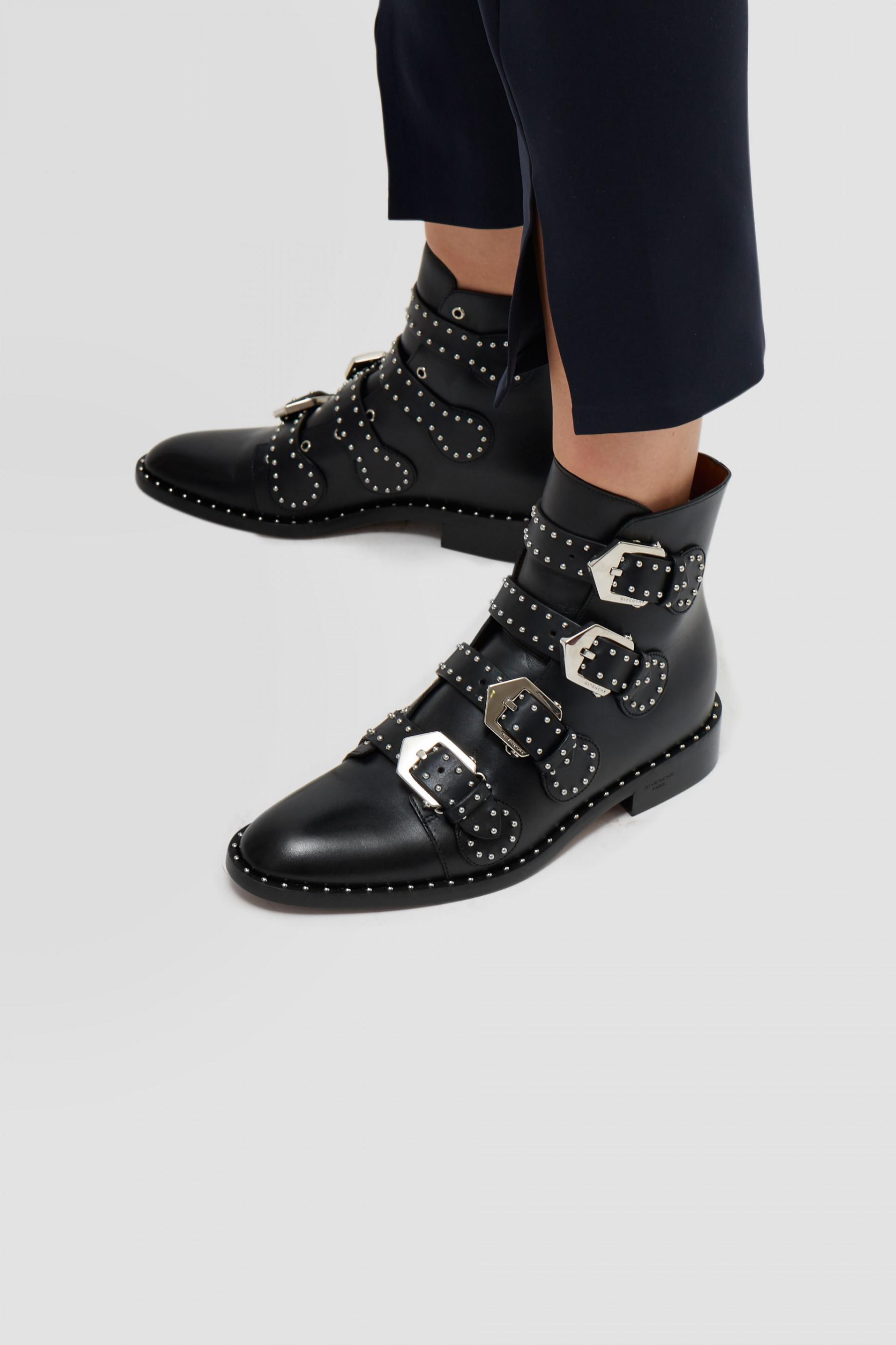 Givenchy 20mm Prue Studded Leather Ankle Boots in Black - Lyst