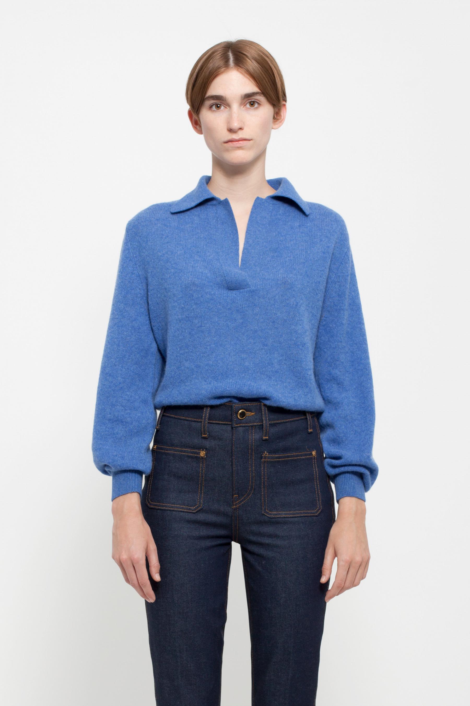 Khaite Cashmere Jo Sweater in Blue - Lyst
