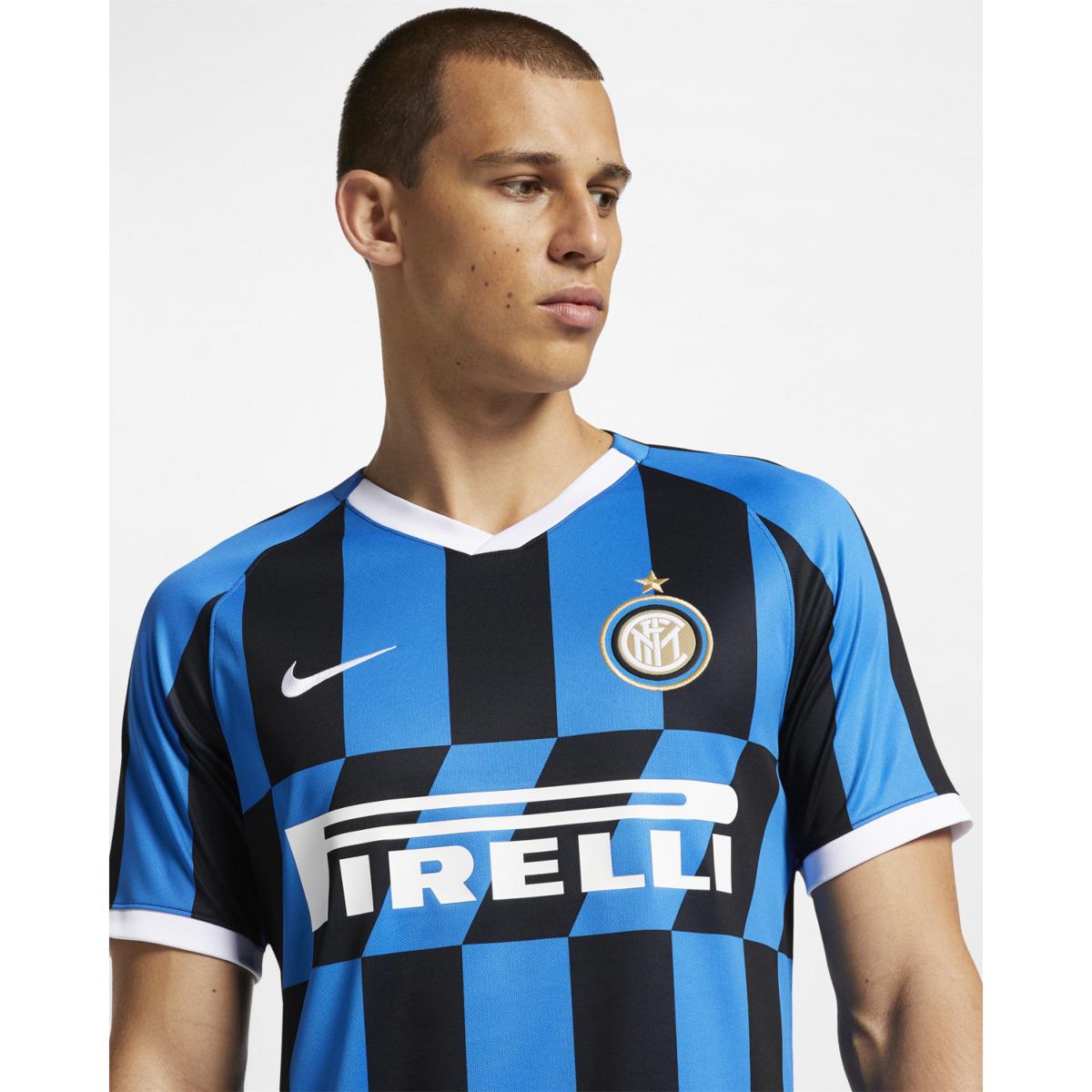 Nike Synthetic Inter Milan 2019-2020 Breathe Stadium Home Strip Shirt ...