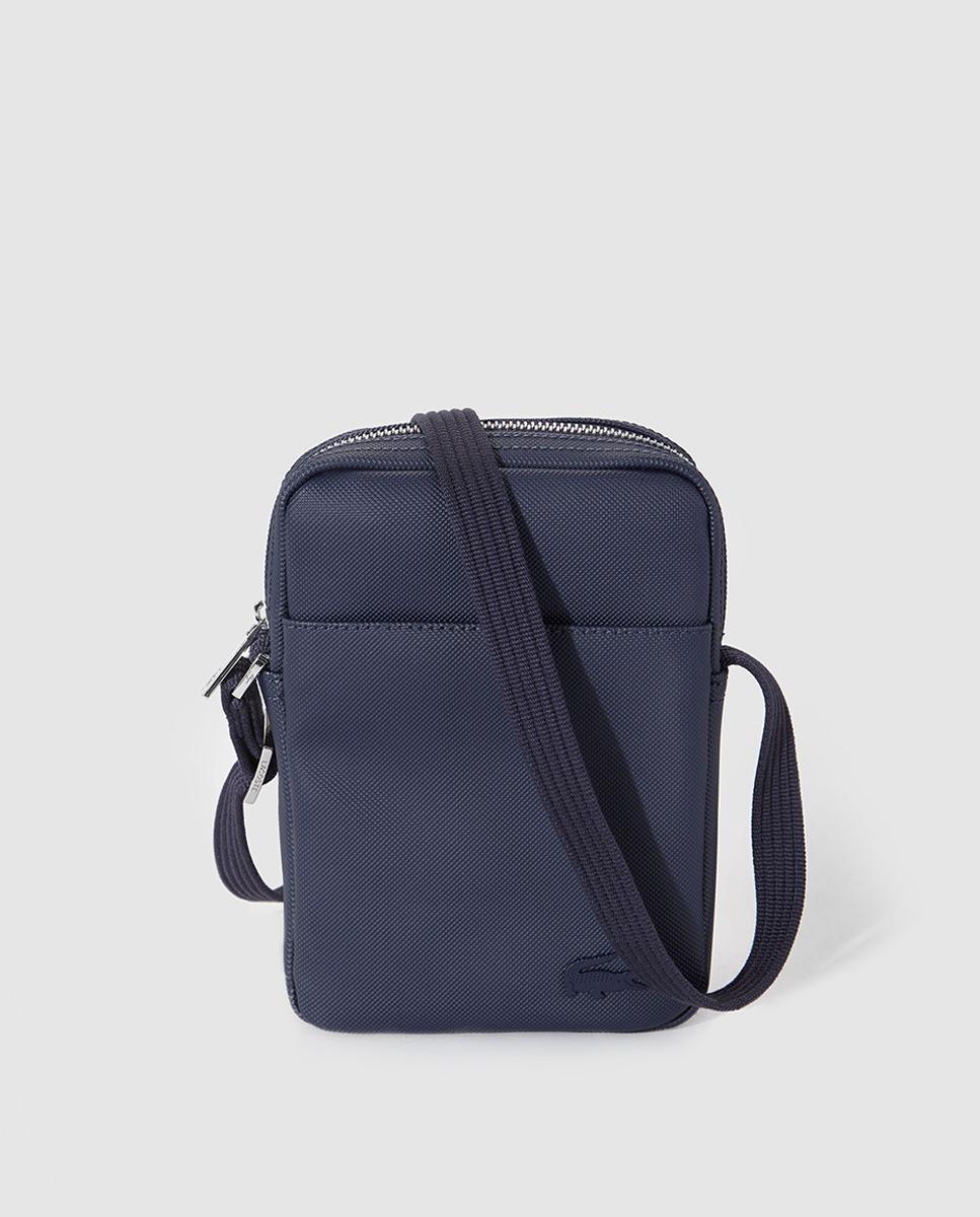 Lacoste Mens Navy Blue Crossbody Bag With Zip for Men - Lyst
