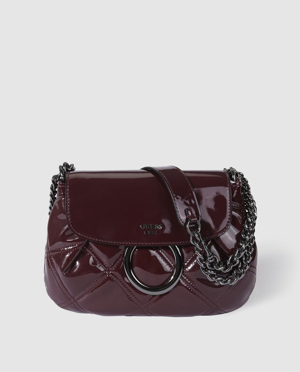 guess patent leather purse