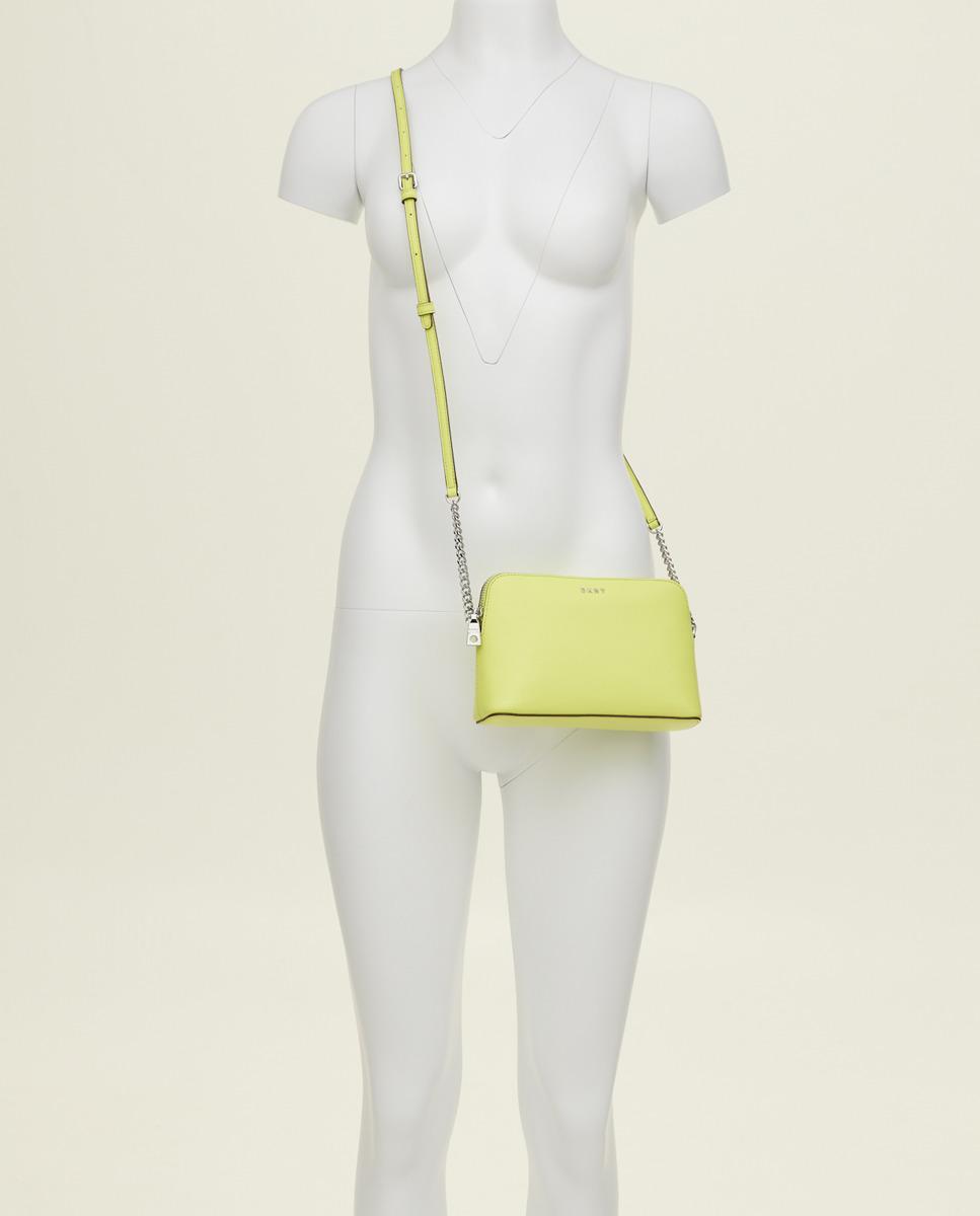 DKNY Mini Yellow Leather Crossbody Bag With Zip Lyst