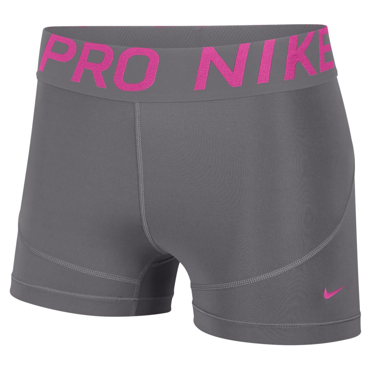 gray nike pro shorts