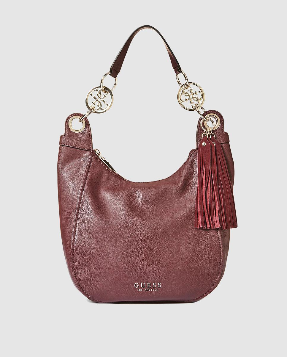 guess burgundy bag