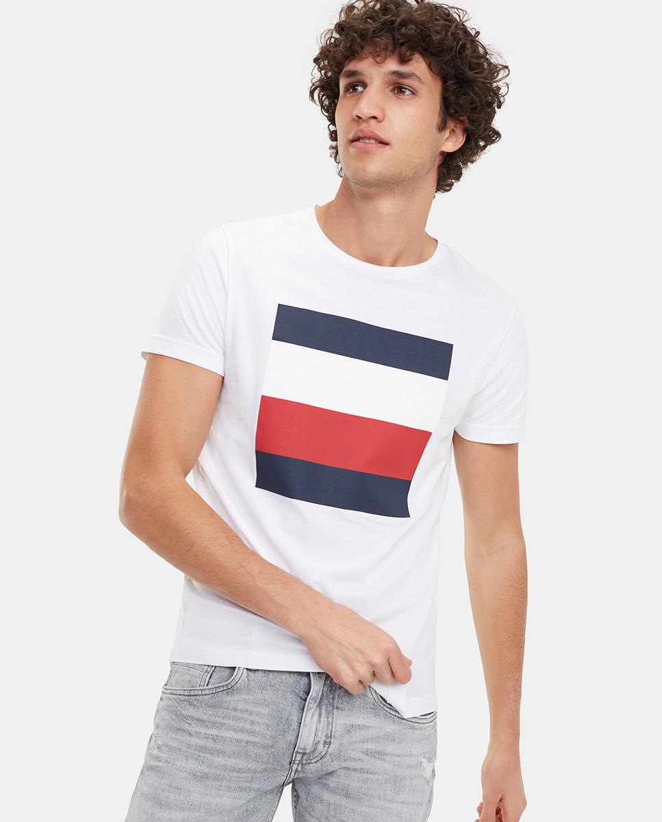 Tommy Hilfiger Cotton Mens White Short Sleeve T-shirt for Men - Lyst