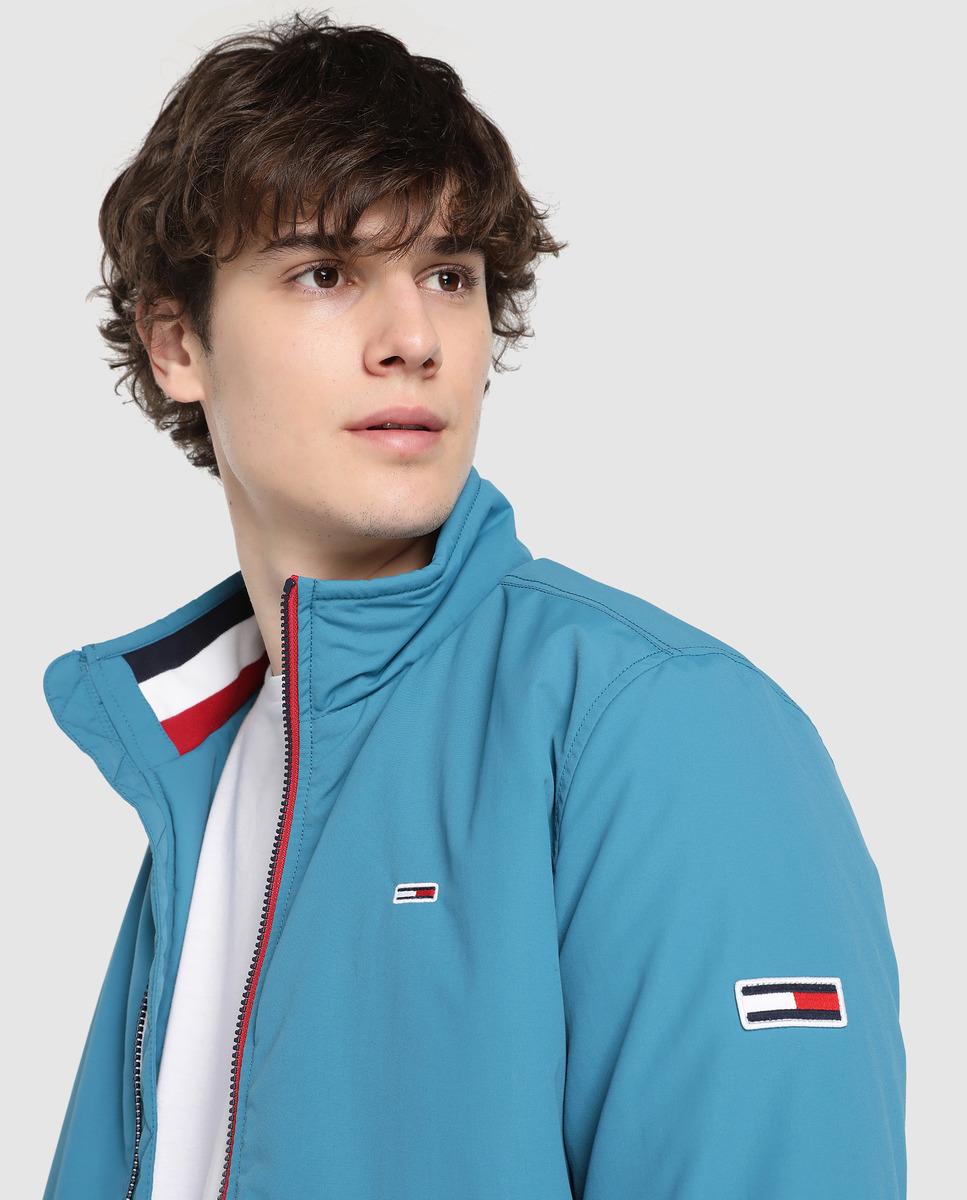 Tommy Hilfiger Synthetic Mens Blue Jacket With A Polo Neck for Men - Lyst