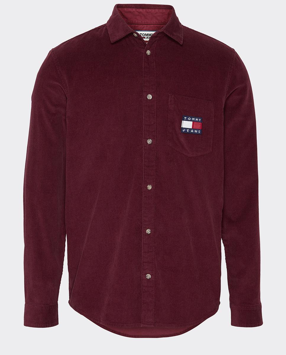 maroon tommy hilfiger shirt