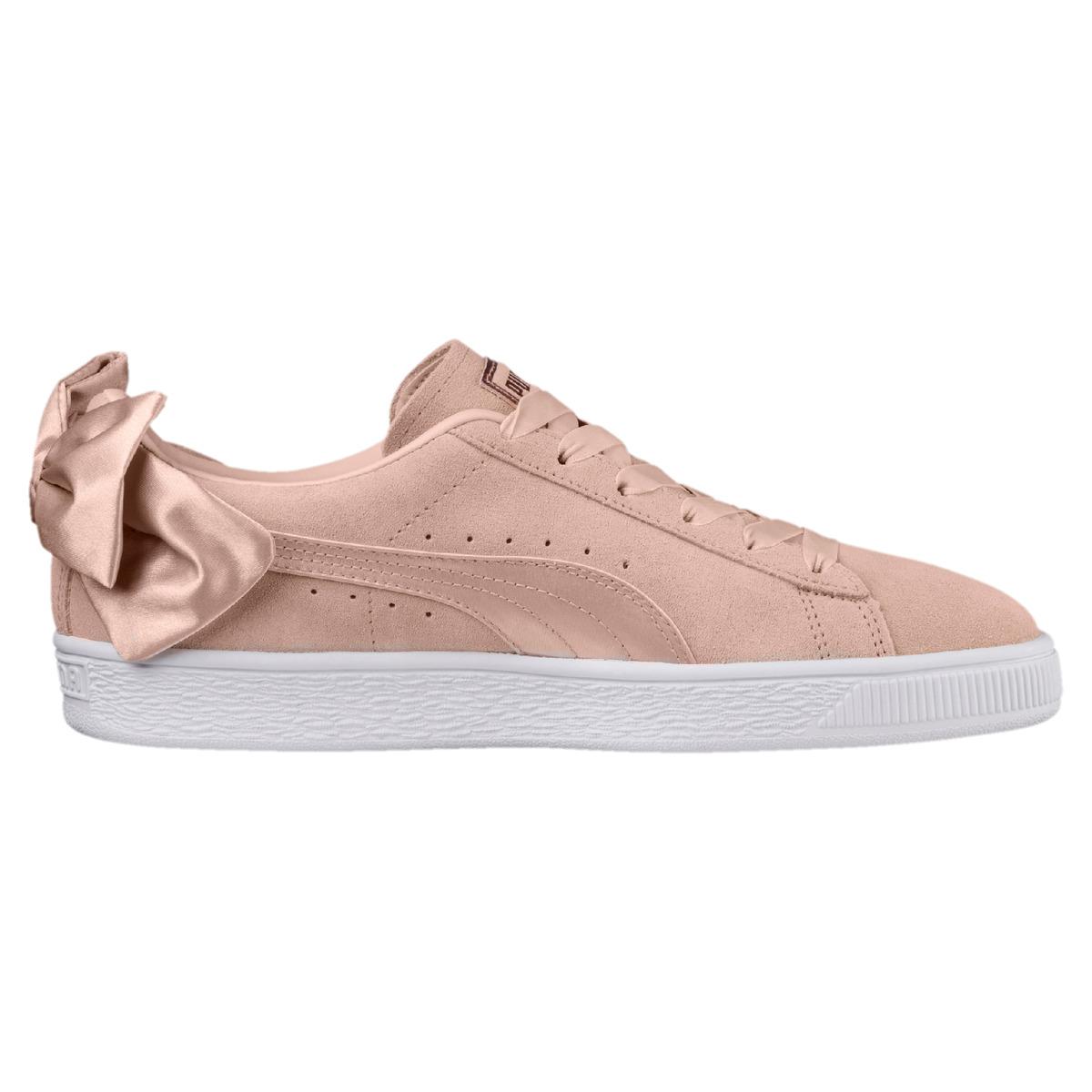 puma bow trainers pink