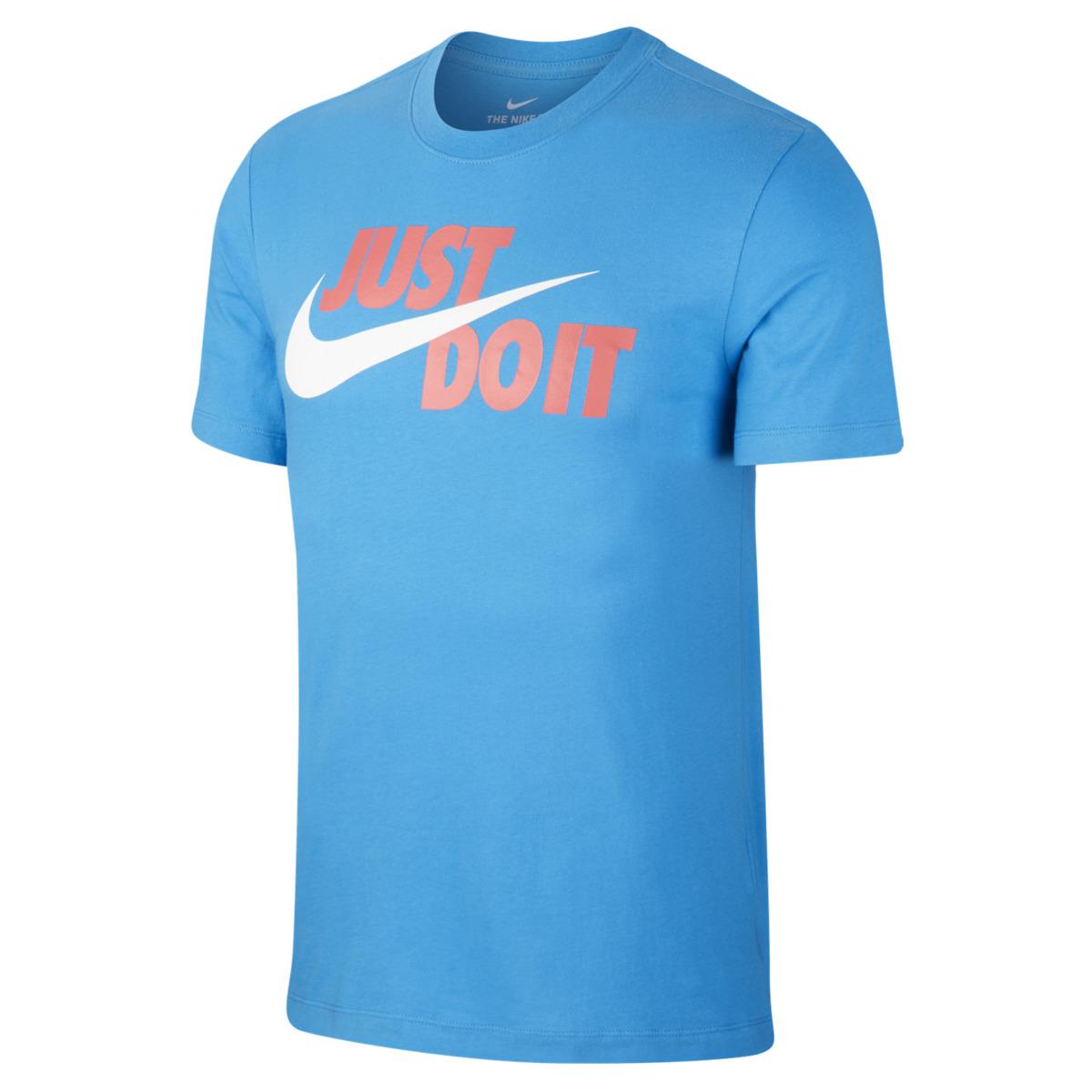 Nike Cotton Sportswear T-shirt in Light Blue (Blue) for Men - Lyst