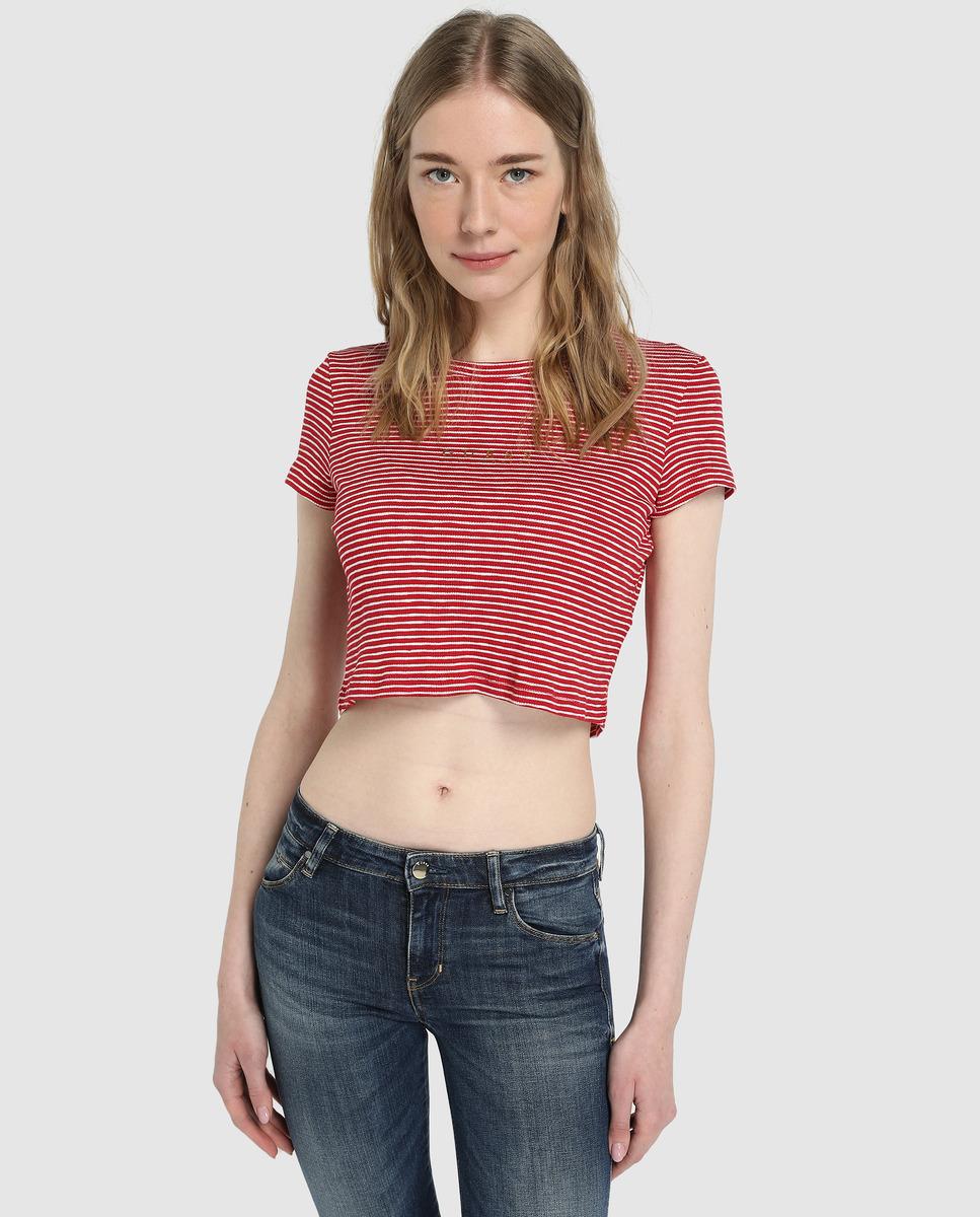 guess striped crop top