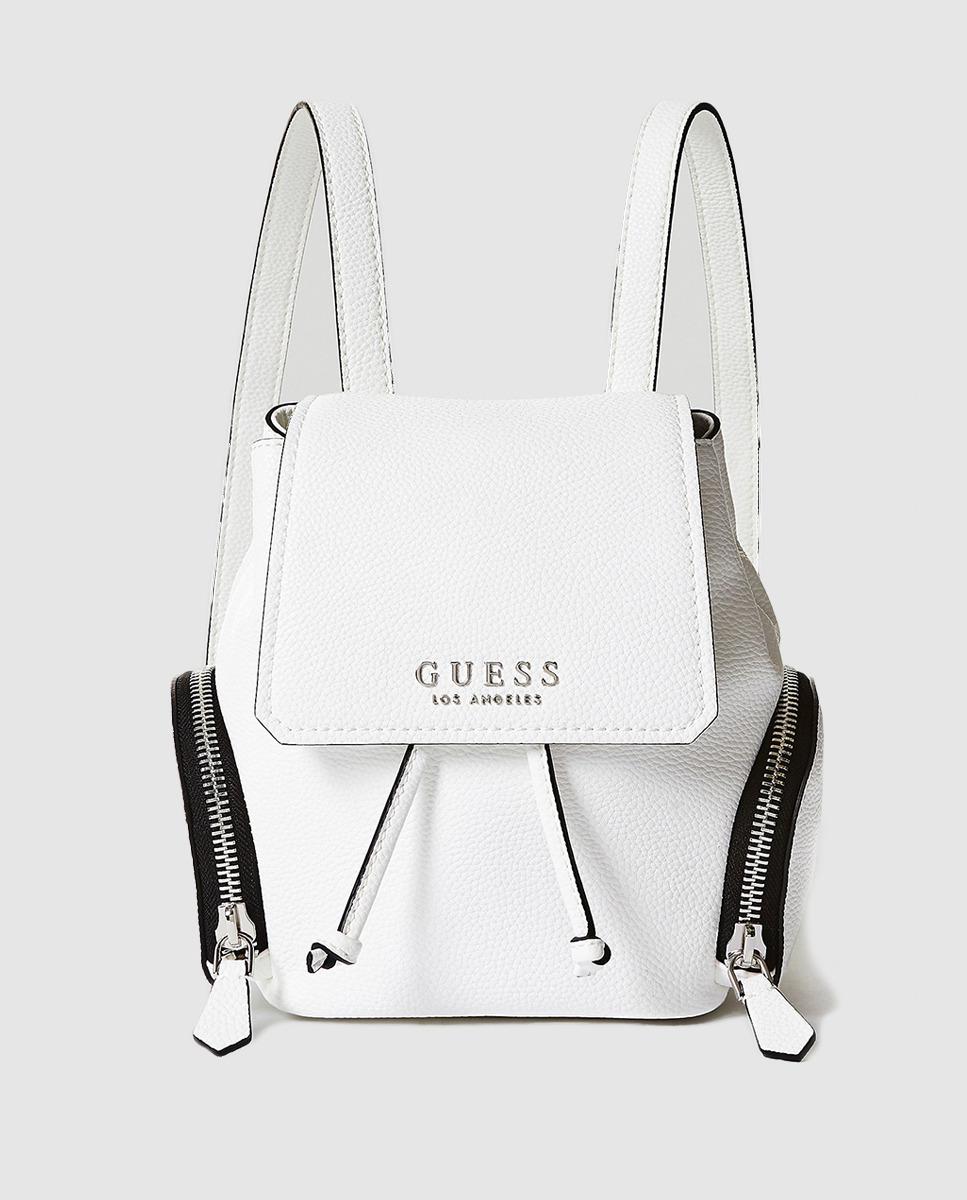 Guess Small White Backpack With Outer Pockets Lyst