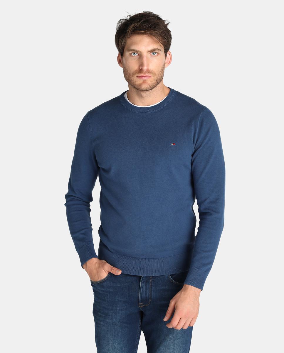 Lyst - Tommy Hilfiger Blue Round-neck Sweater in Blue for Men