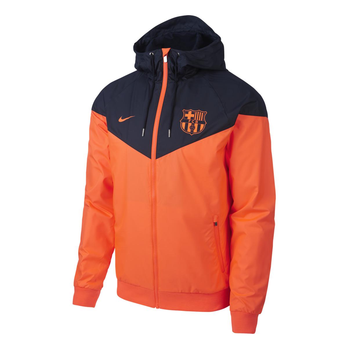 nike windrunner orange blue