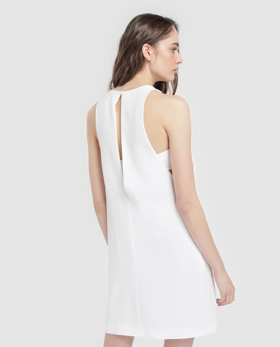 armani exchange white dress