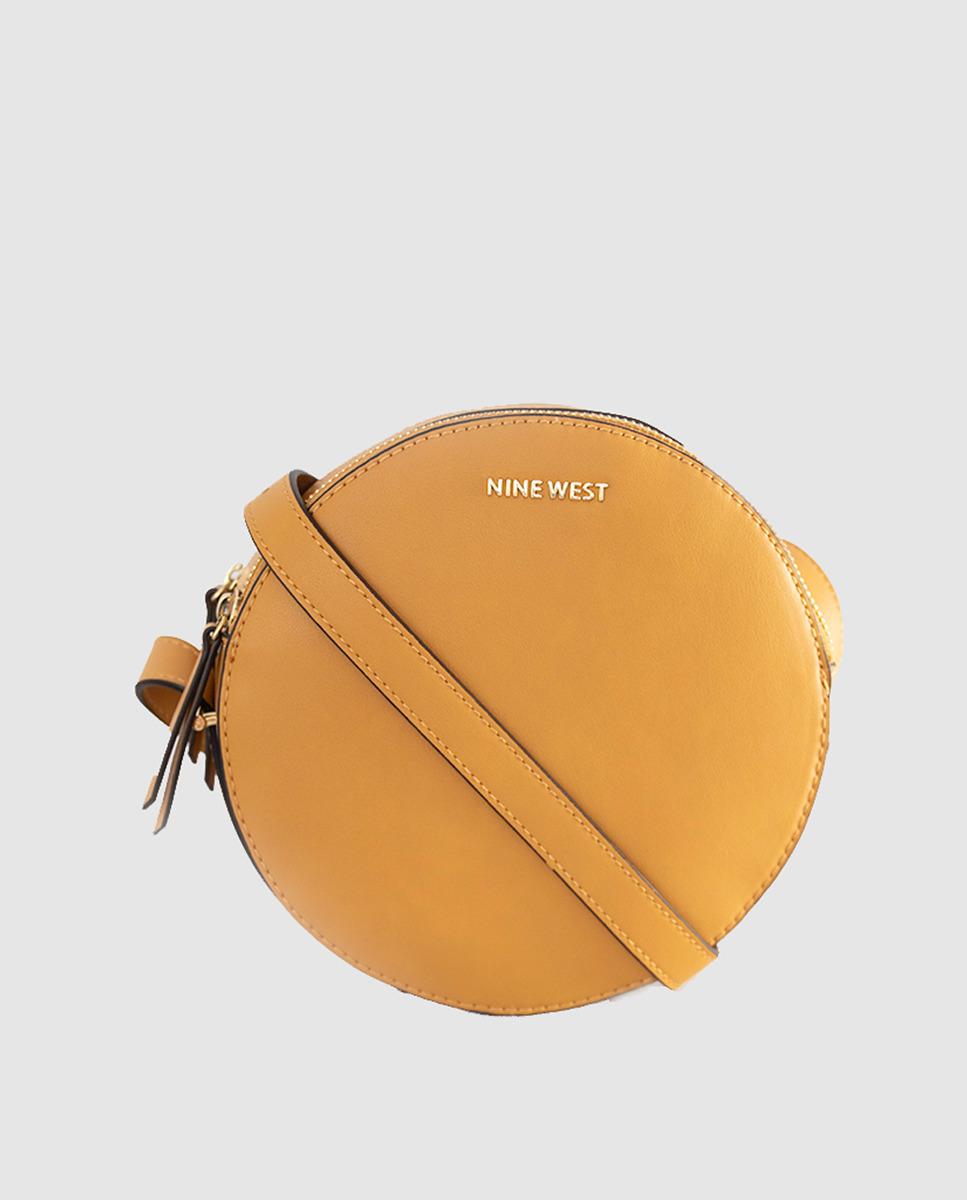 Nine West Round Yellow Mini Crossbody Bag With Double Compartment - Lyst