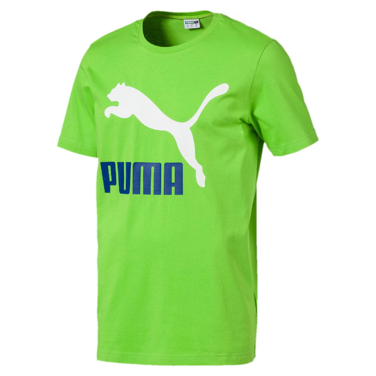 PUMA Cotton Classics Logo T-shirt in Green for Men - Lyst