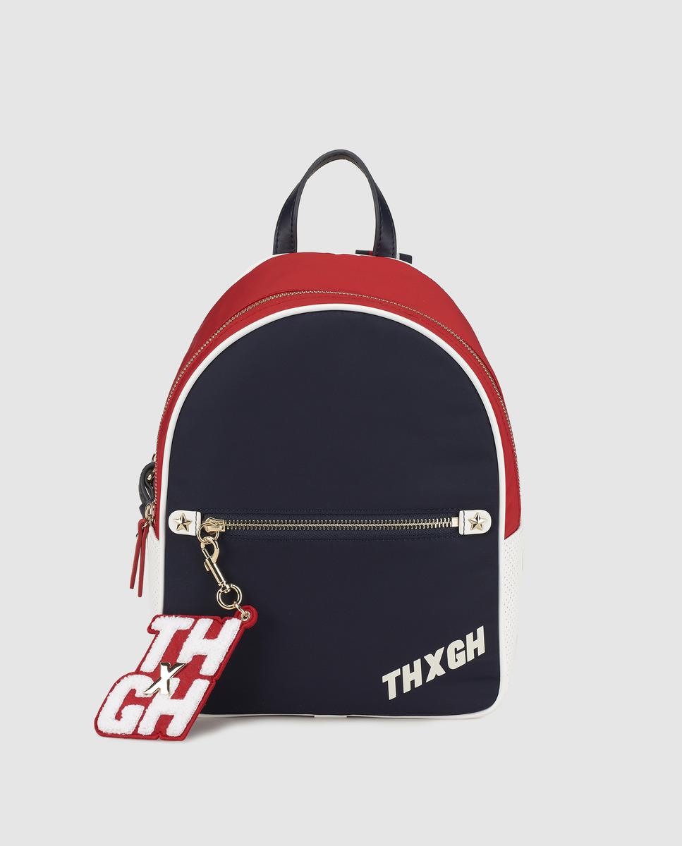 tommy hilfiger backpack red blue white