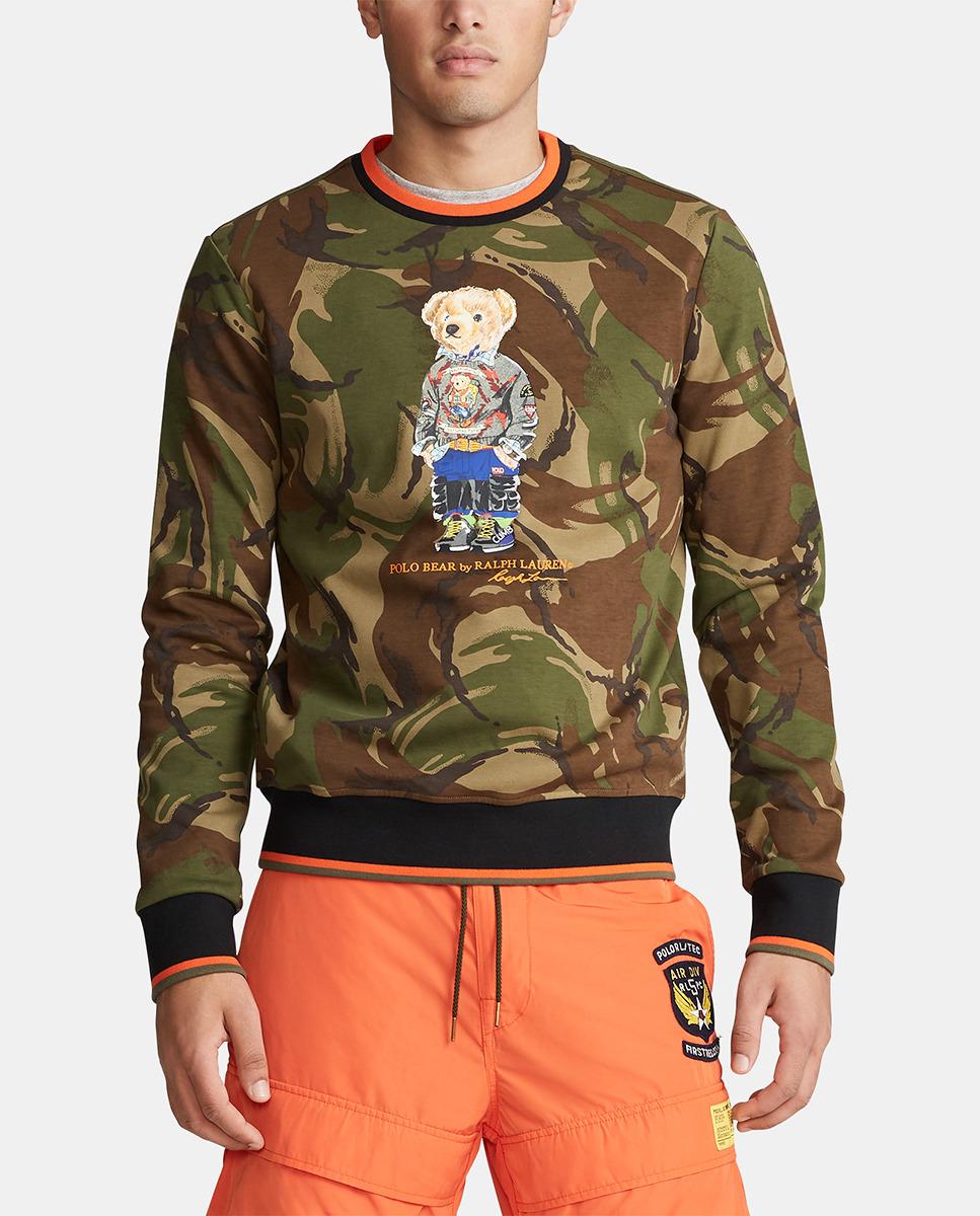 polo ralph lauren polo bear camo sweatshirt