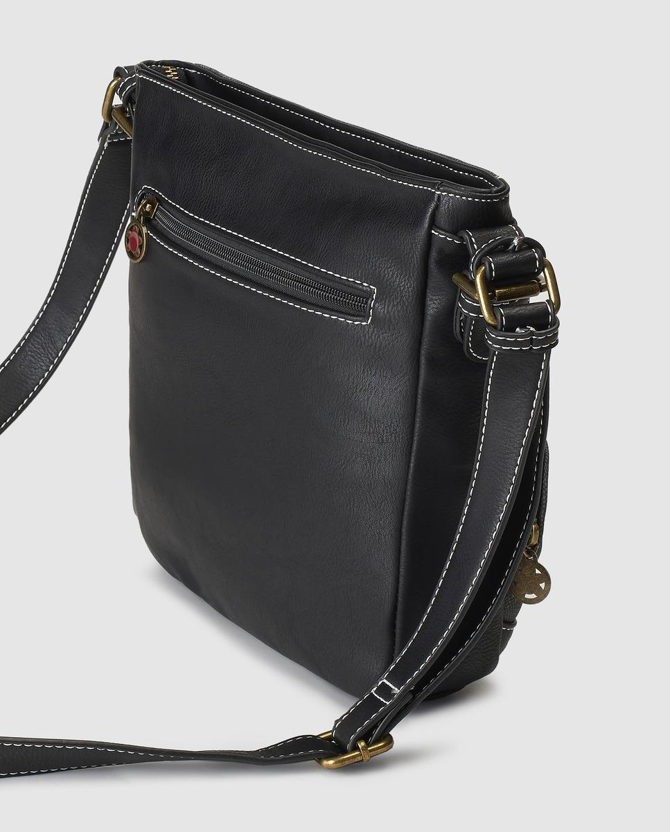 Caminatta Black Crossbody Bag With A Long Adjustable Strap - Lyst