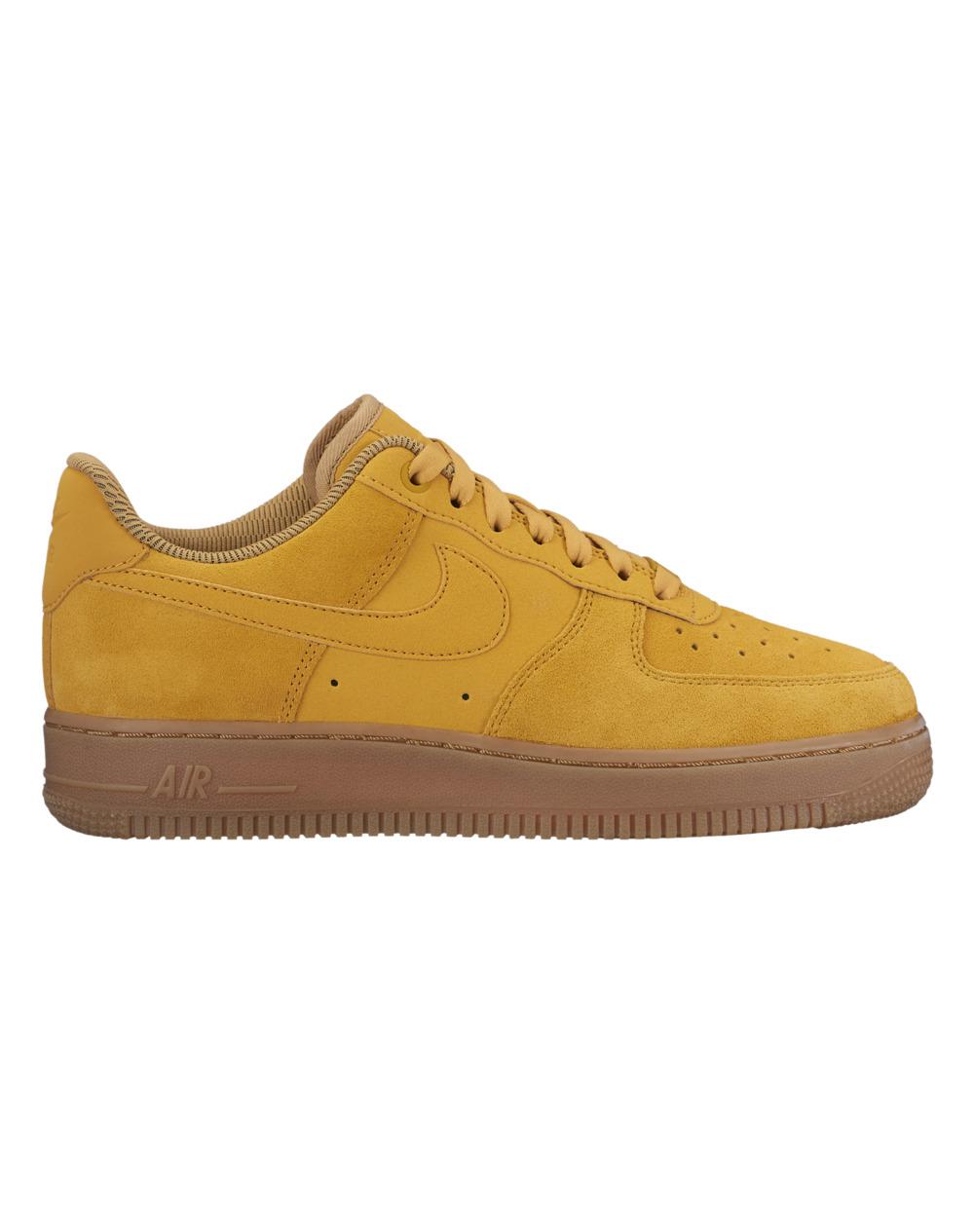 nike air force 1 mustard suede