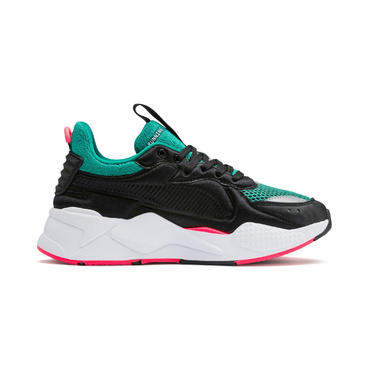 puma rsx black green