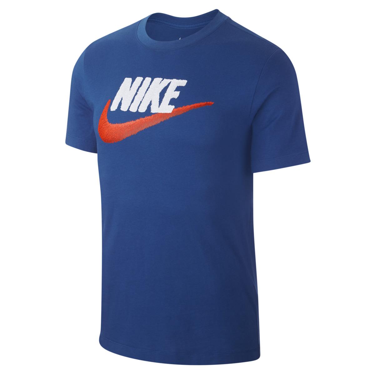 Nike Cotton Sportswear T-shirt in Blue for Men - Lyst