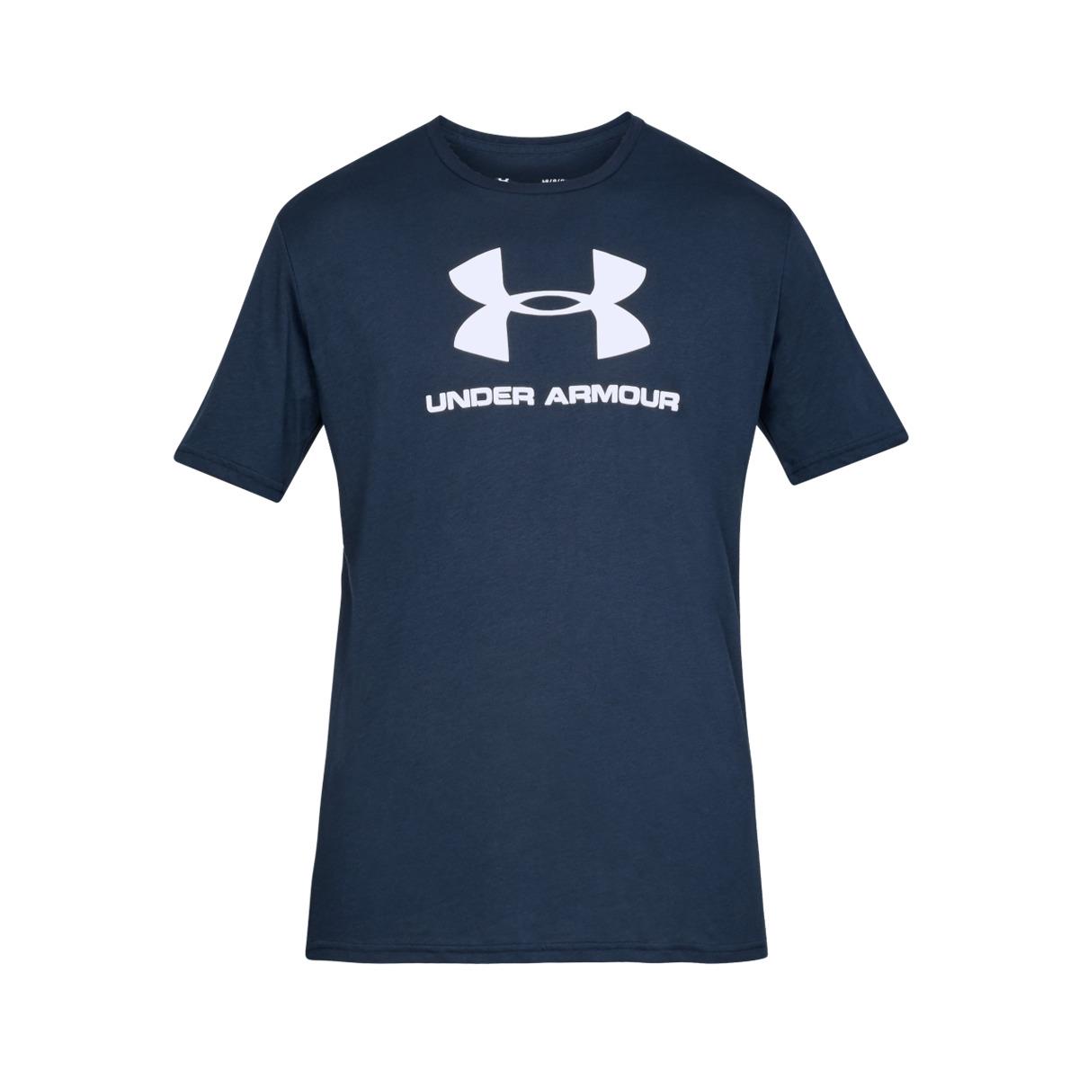 Under Armour Cotton Logo Tshirt in Blue/White (Blue) for Men Save 38