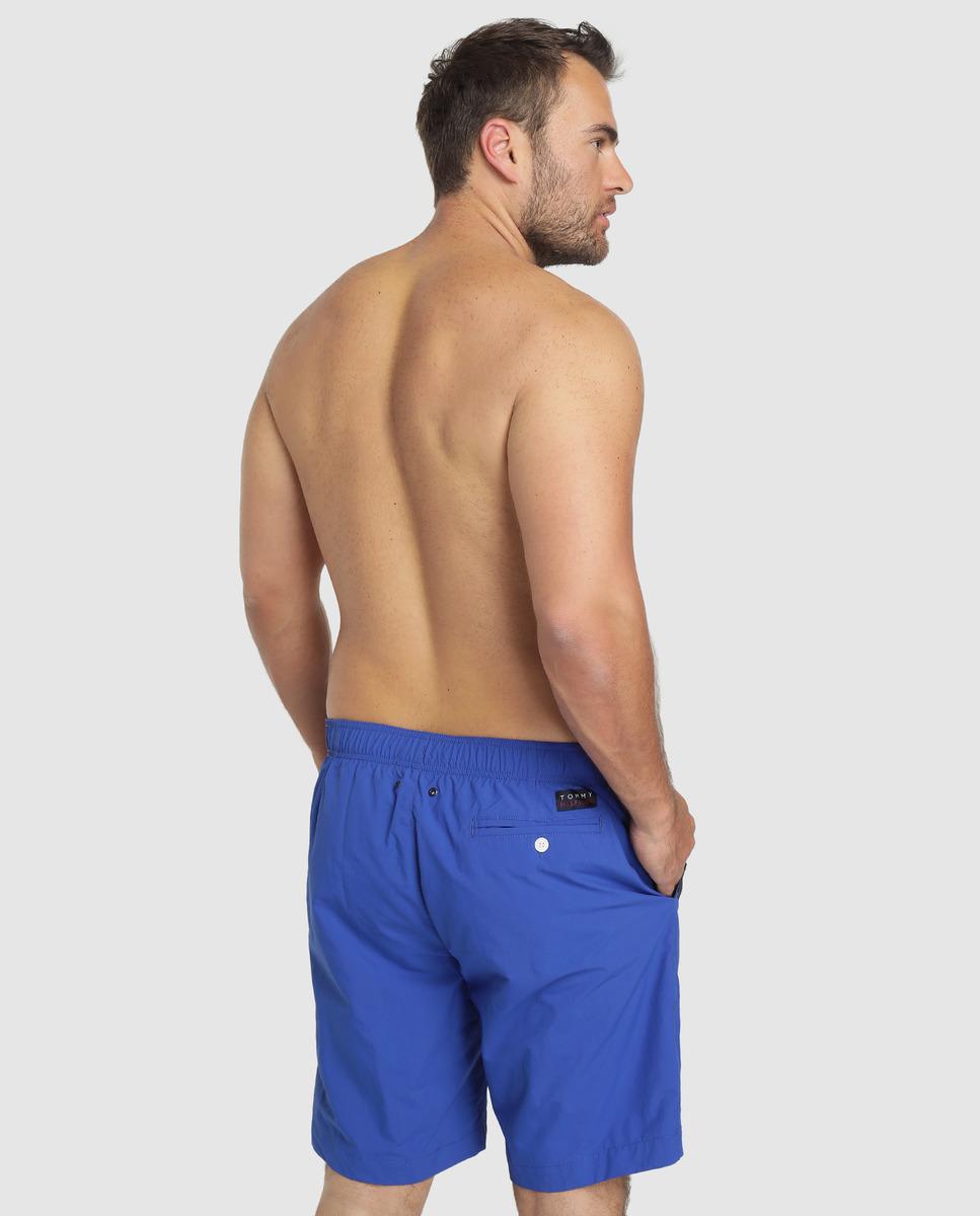 Tommy Hilfiger Synthetic Big And Tall Blue Printed Swim Trunks for Men