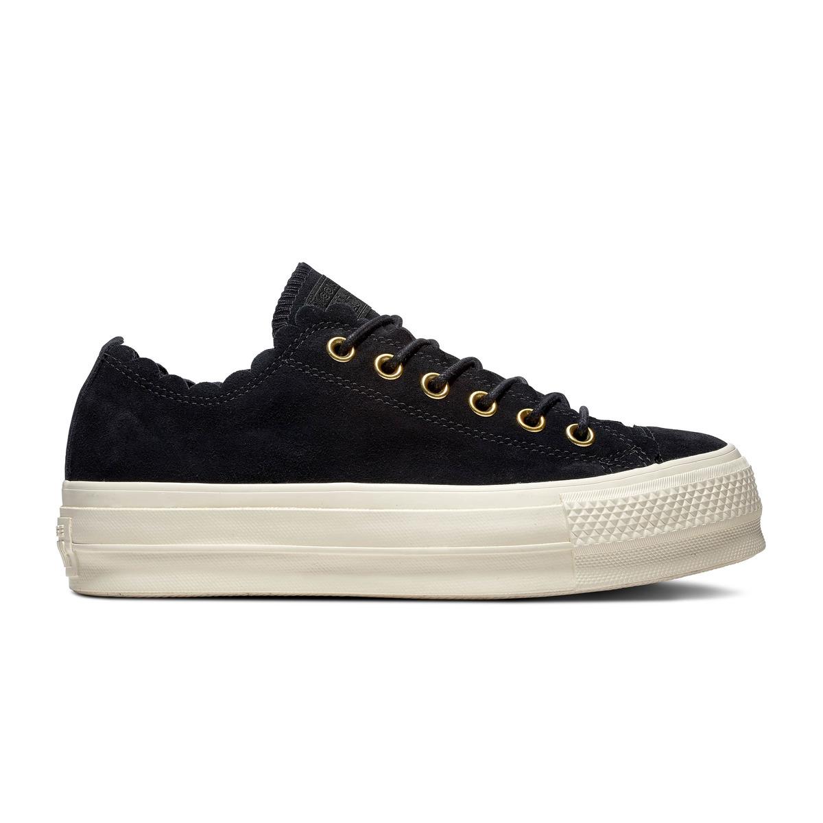 converse chuck taylor hi frills white trainers