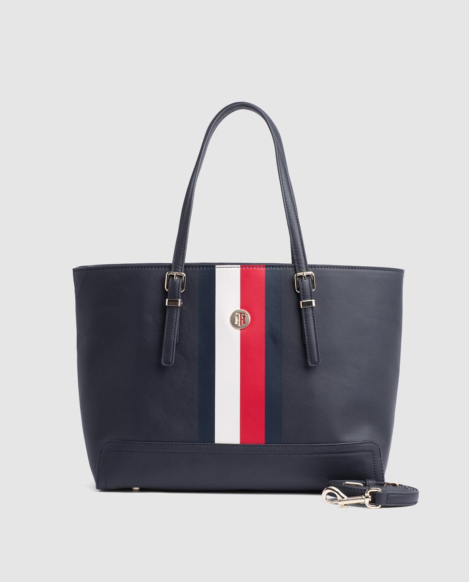 tommy hilfiger navy blue tote bag